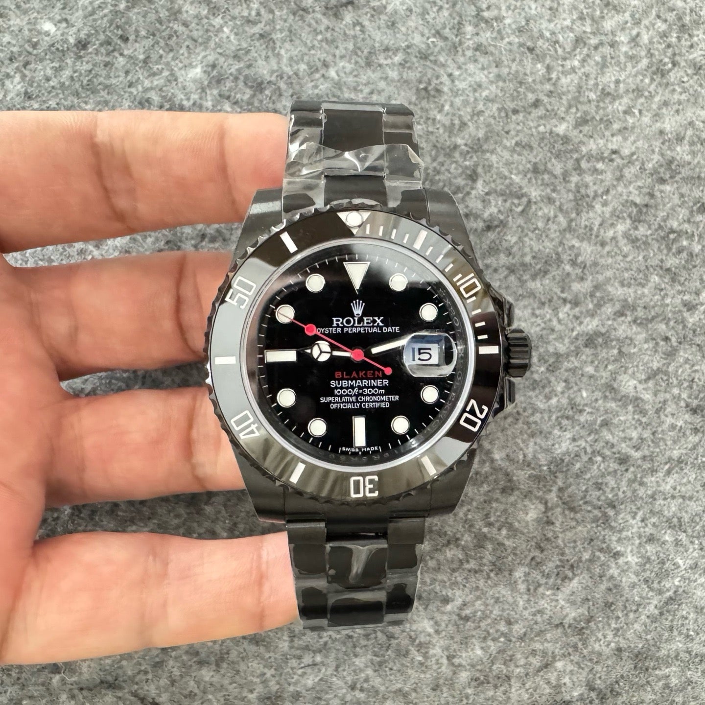 Dark grey black Watch