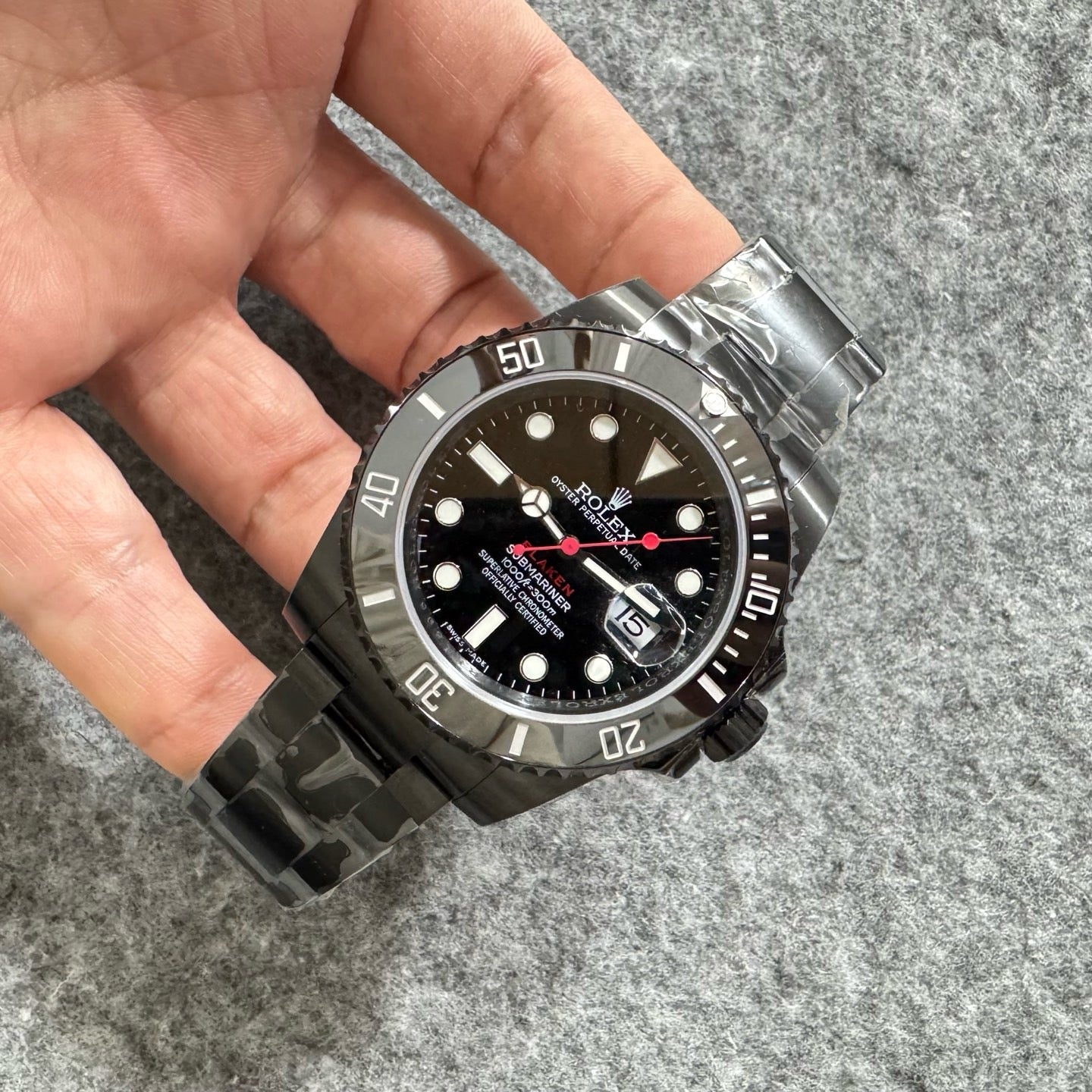 Dark grey black Watch
