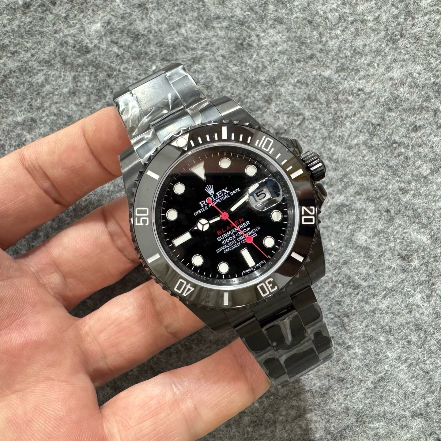 Dark grey black Watch