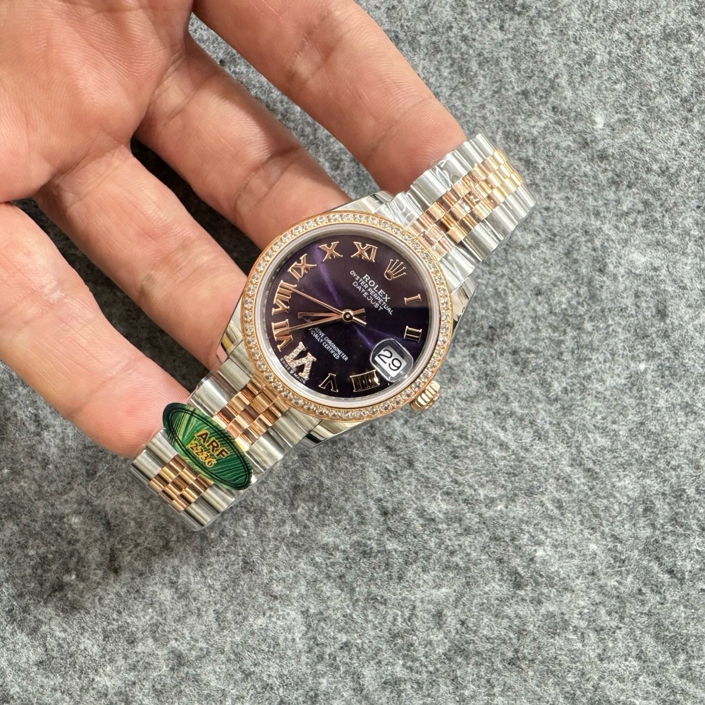 Silver gold Watch