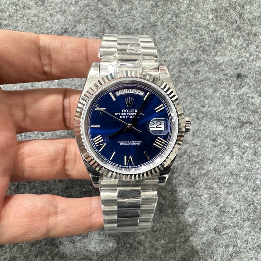 Silver blue Watch