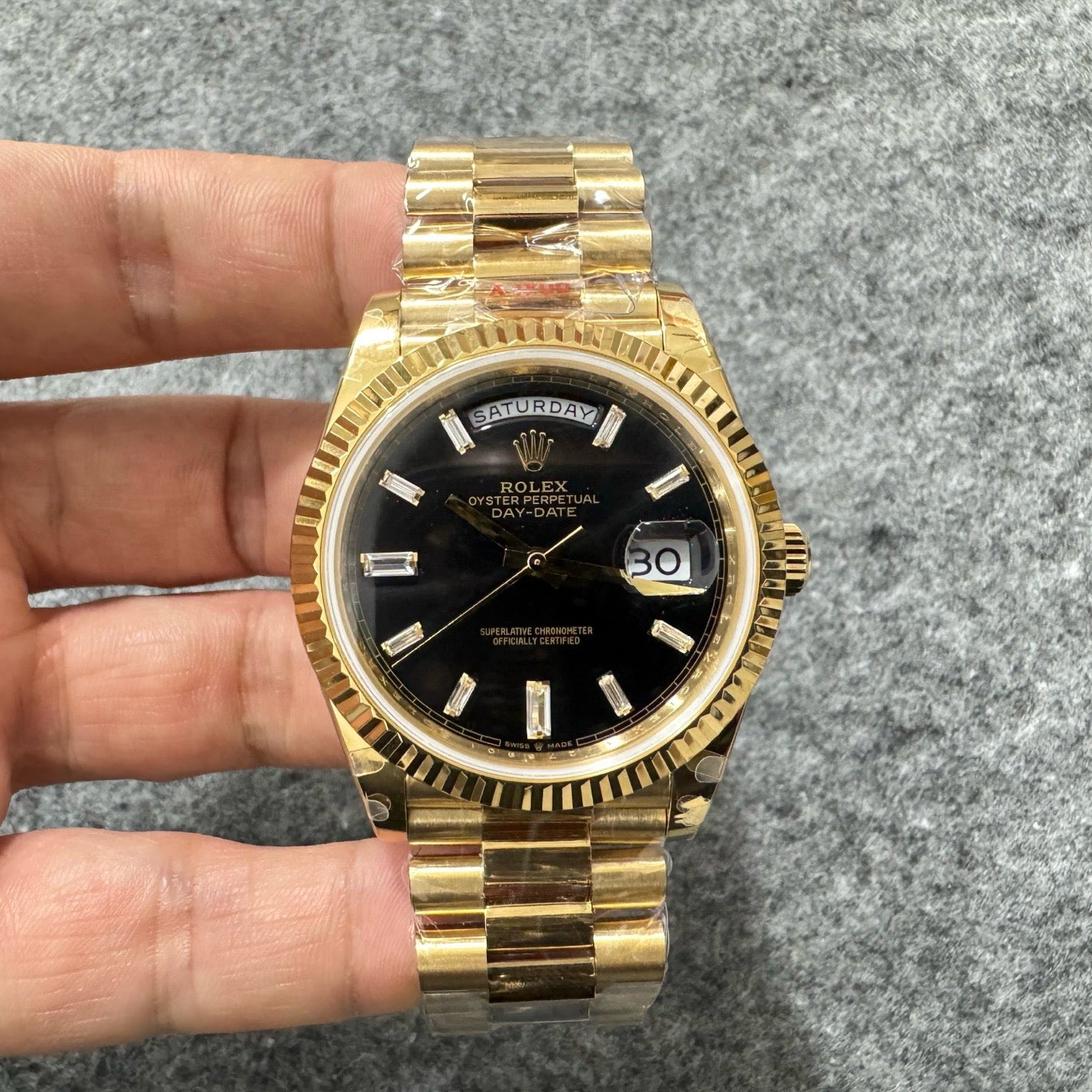 Golden black Watch