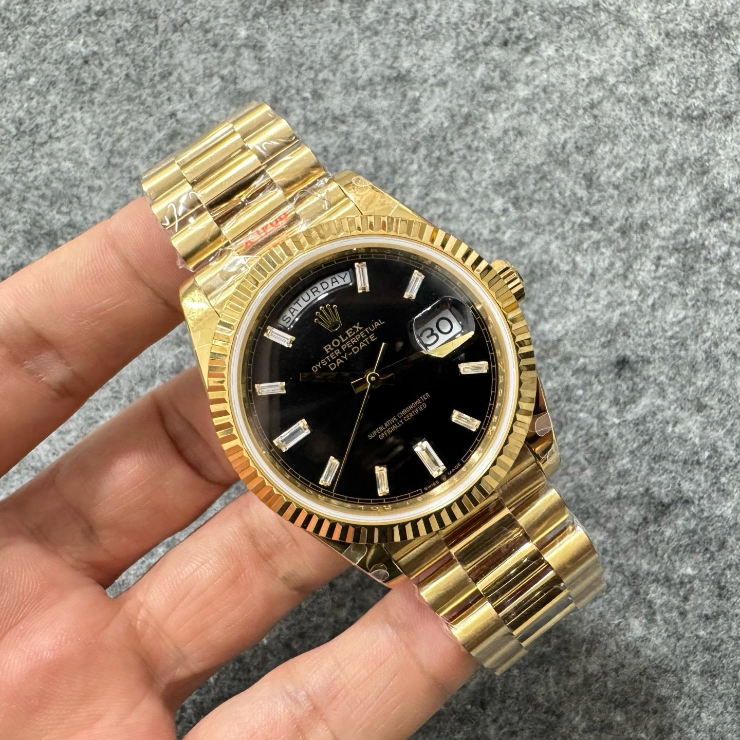 Golden black Watch