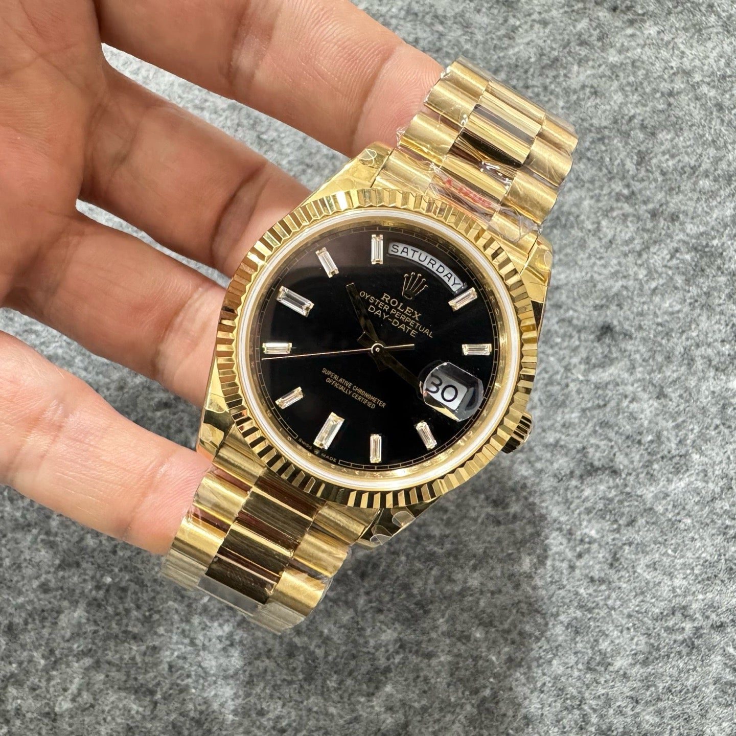 Golden black Watch