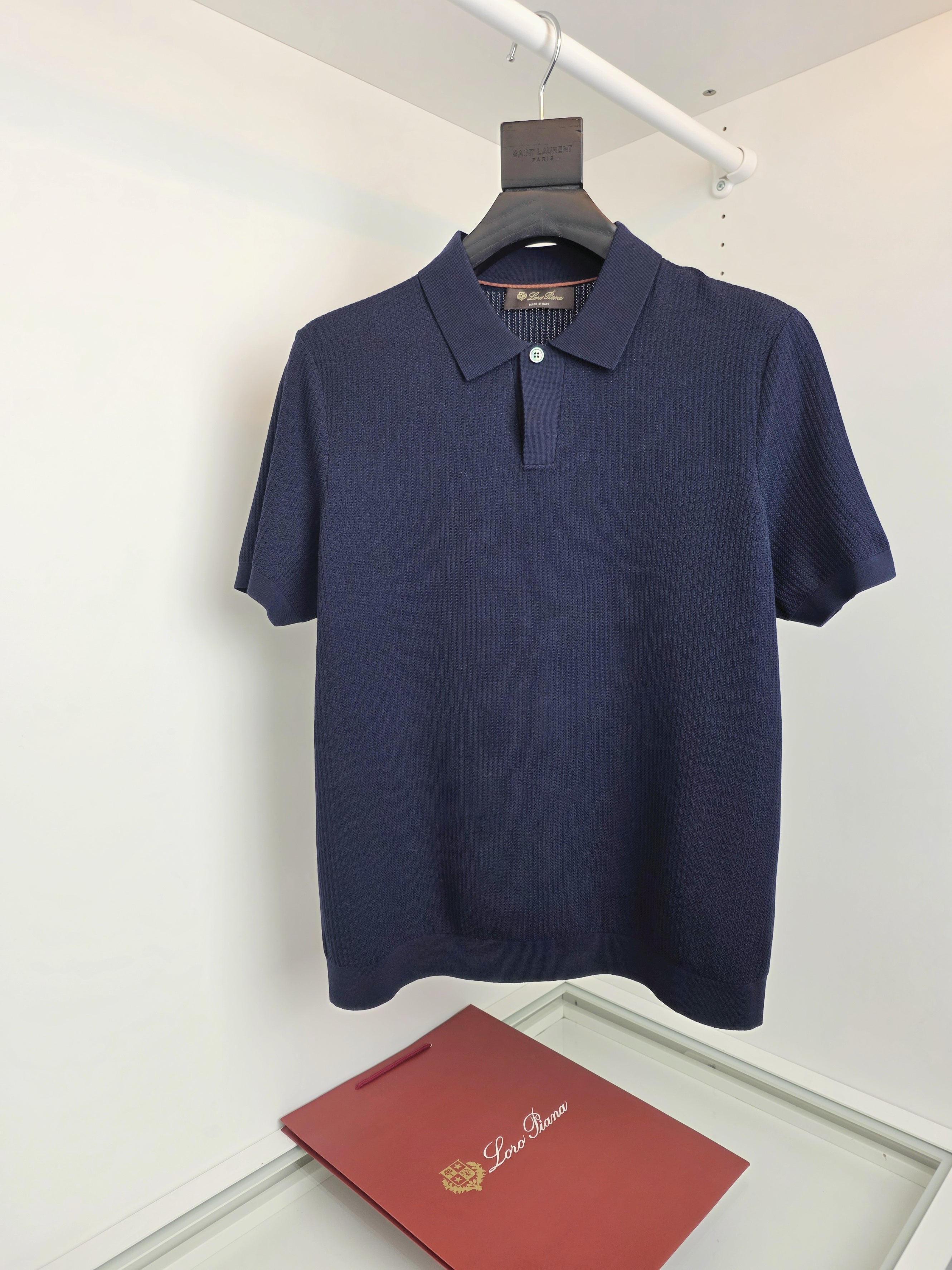 White, Blue and Grey Polo