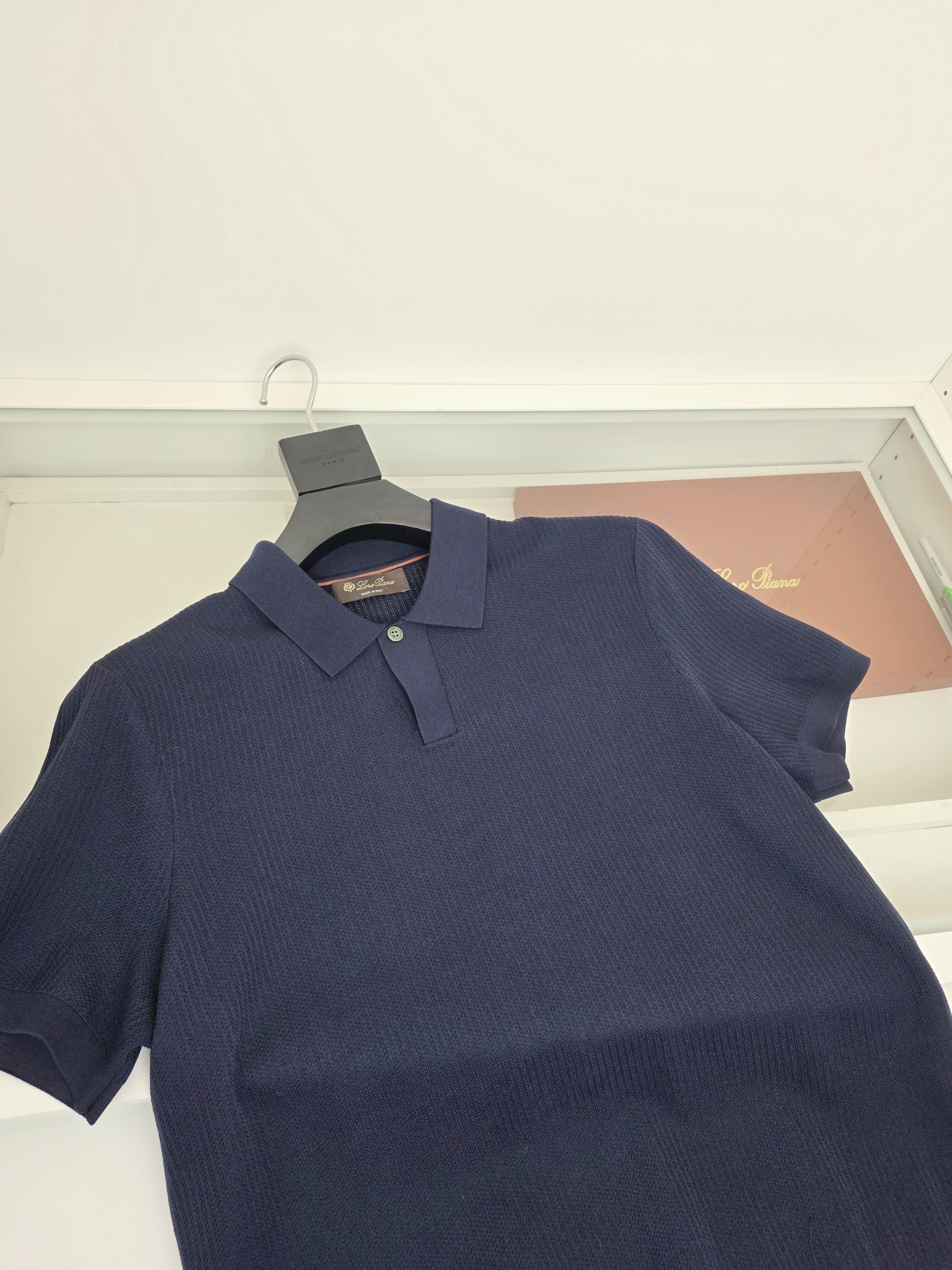 White, Blue and Grey Polo
