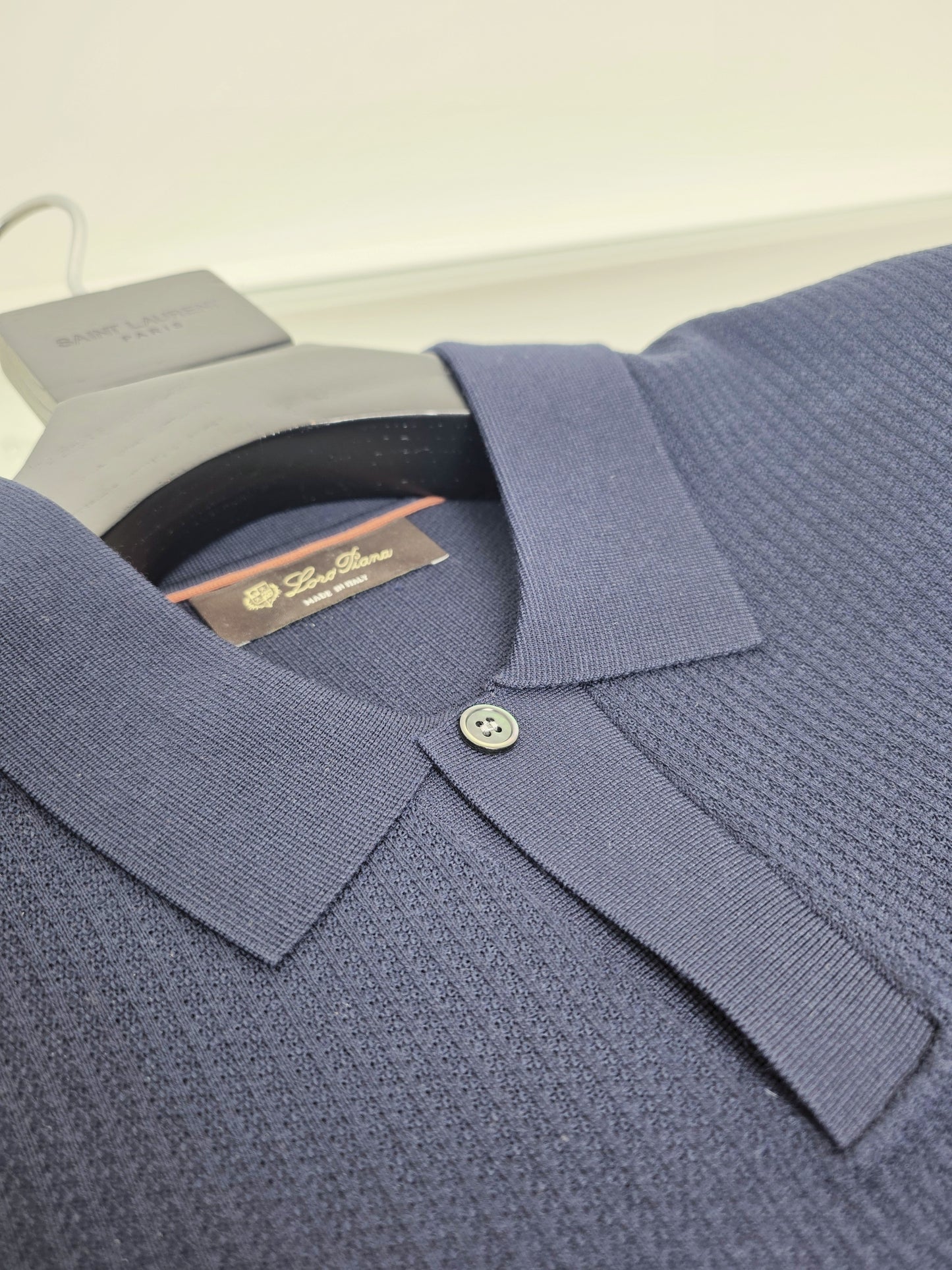 White, Blue and Grey Polo