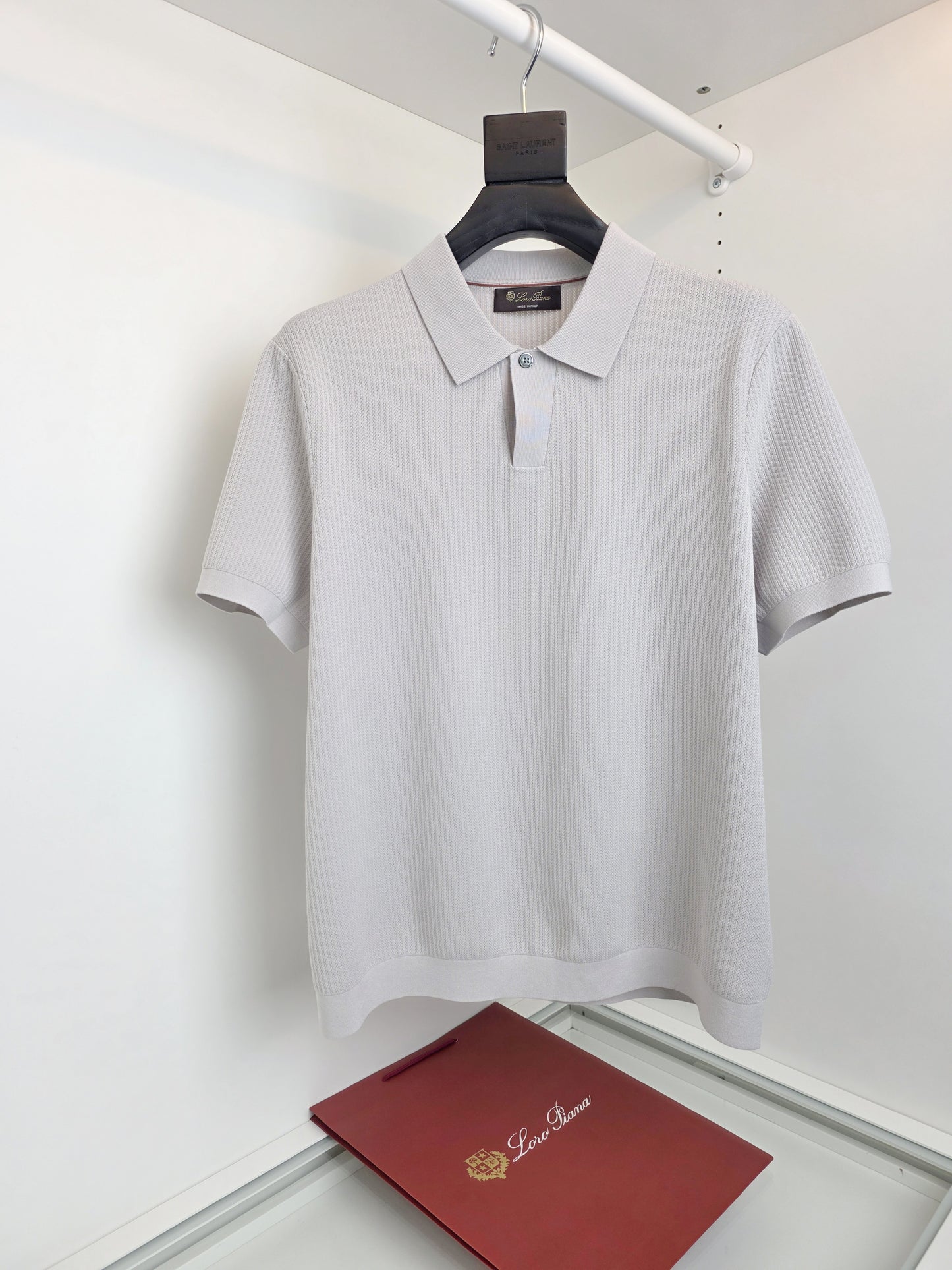 White, Blue and Grey Polo
