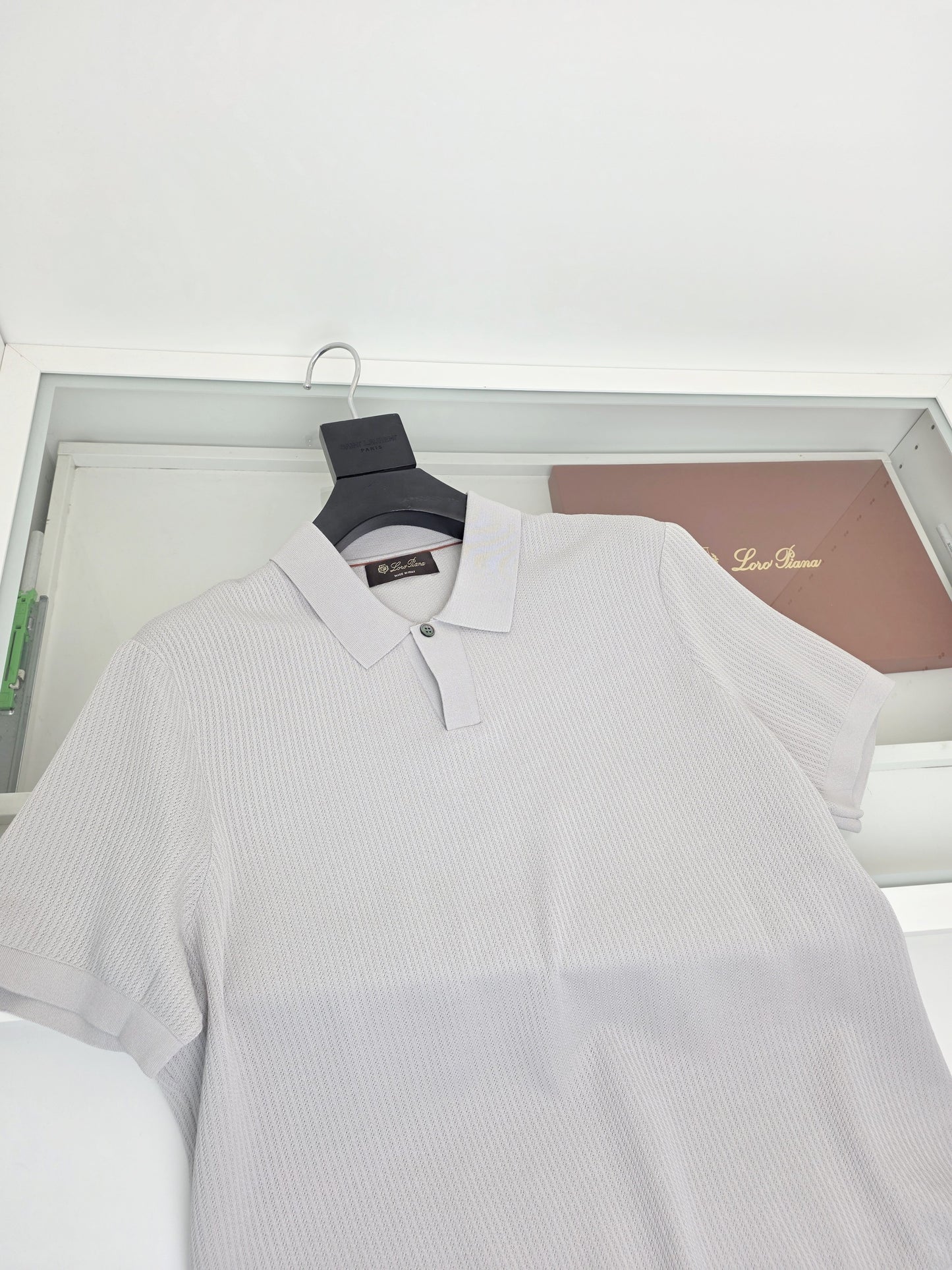 White, Blue and Grey Polo