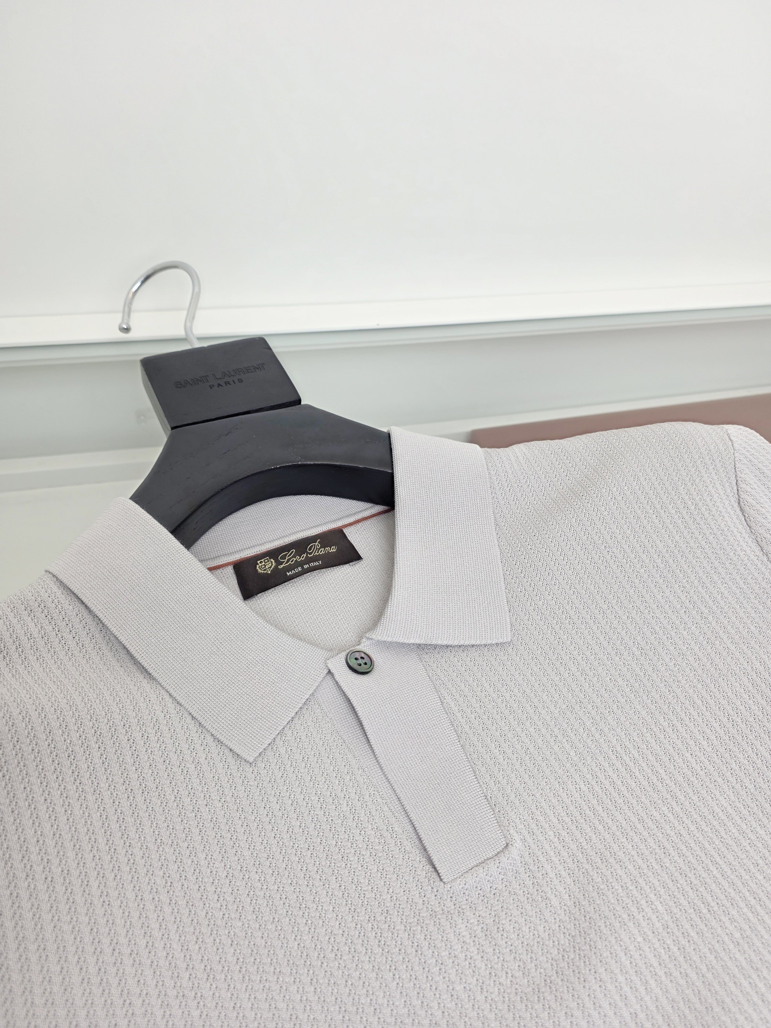 White, Blue and Grey Polo