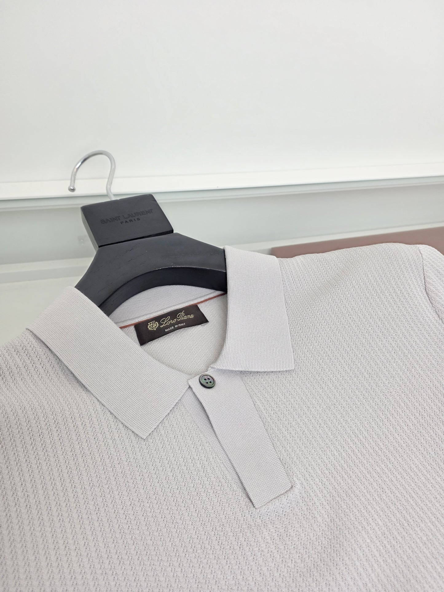 White, Blue and Grey Polo