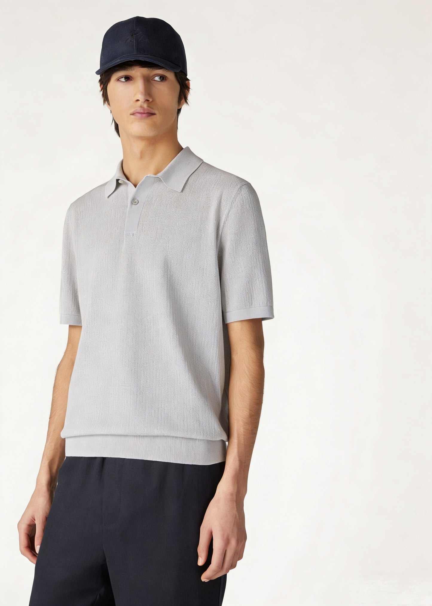 White, Blue and Grey Polo