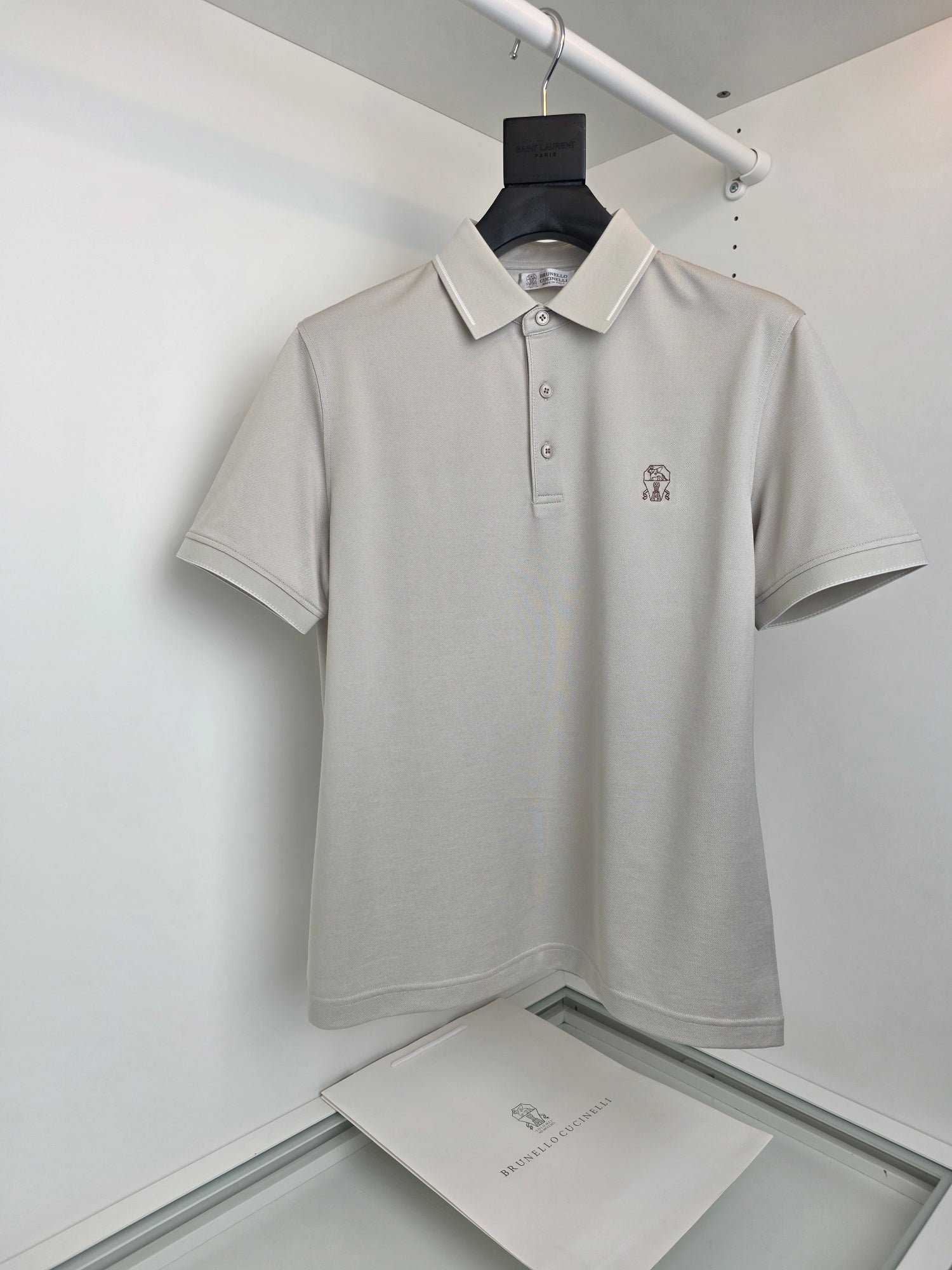 Grey and Black Polo