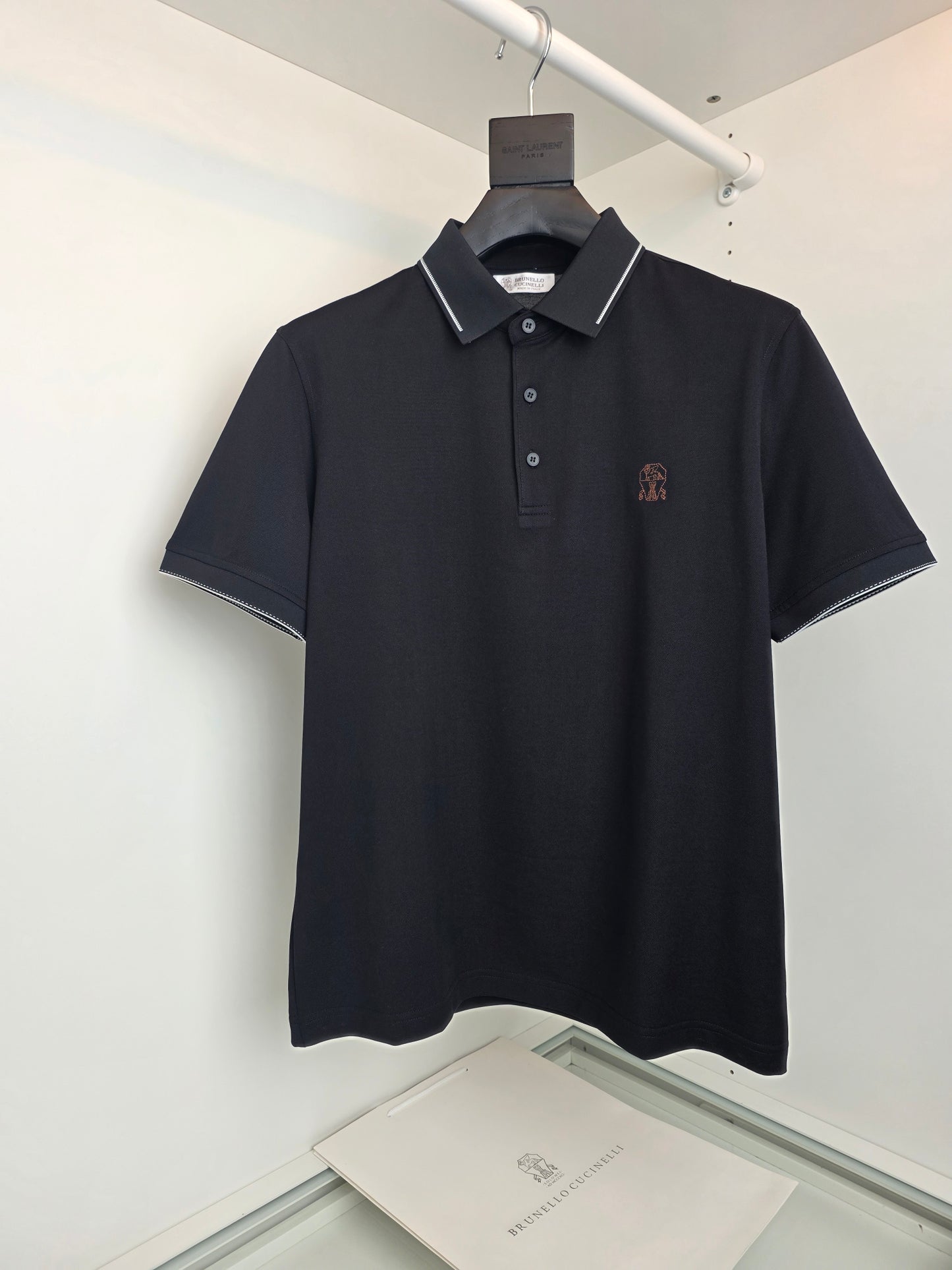 Grey and Black Polo