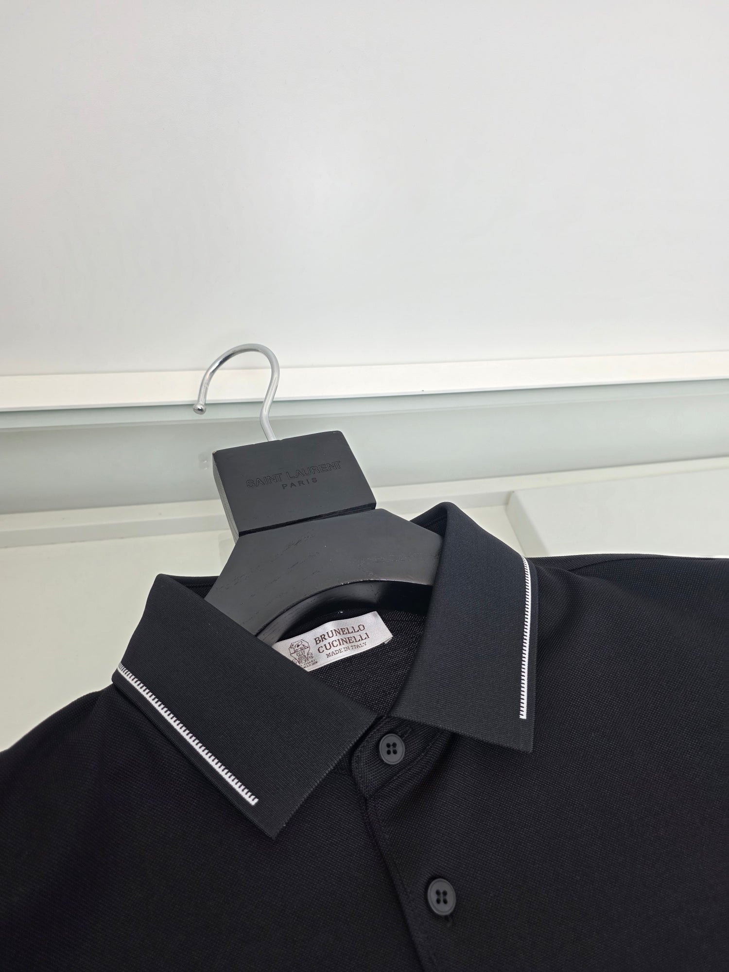 Grey and Black Polo