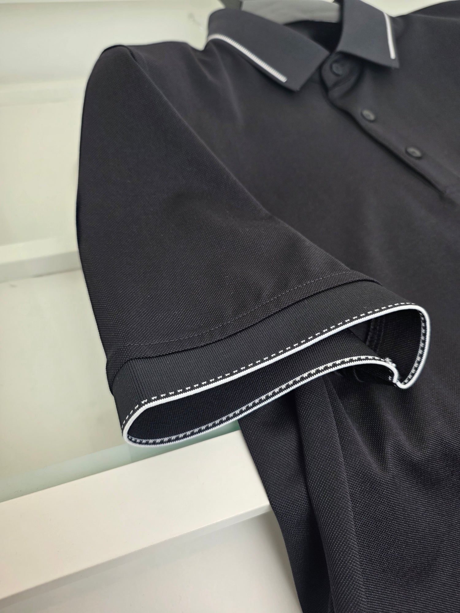 Grey and Black Polo