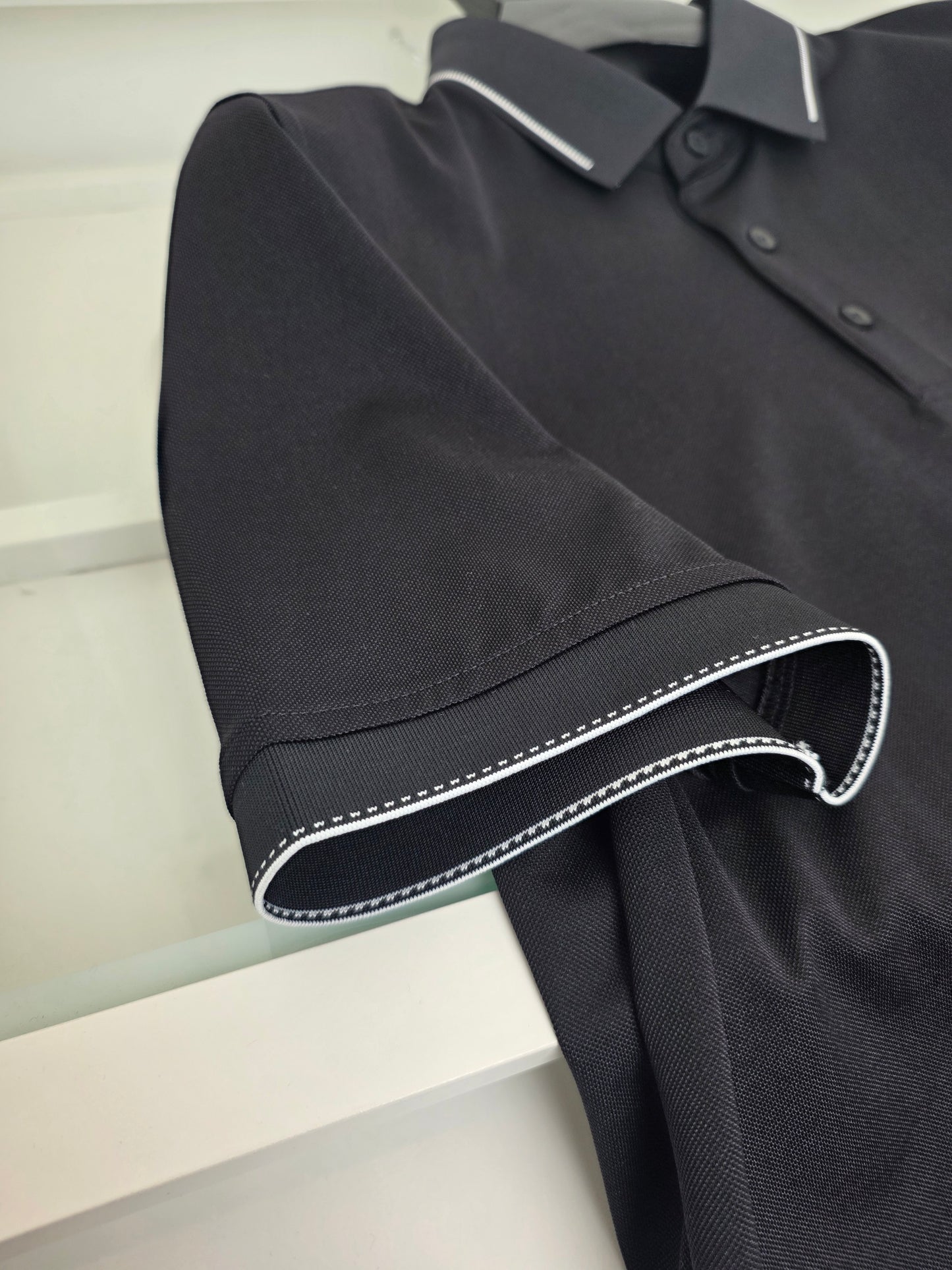 Grey and Black Polo