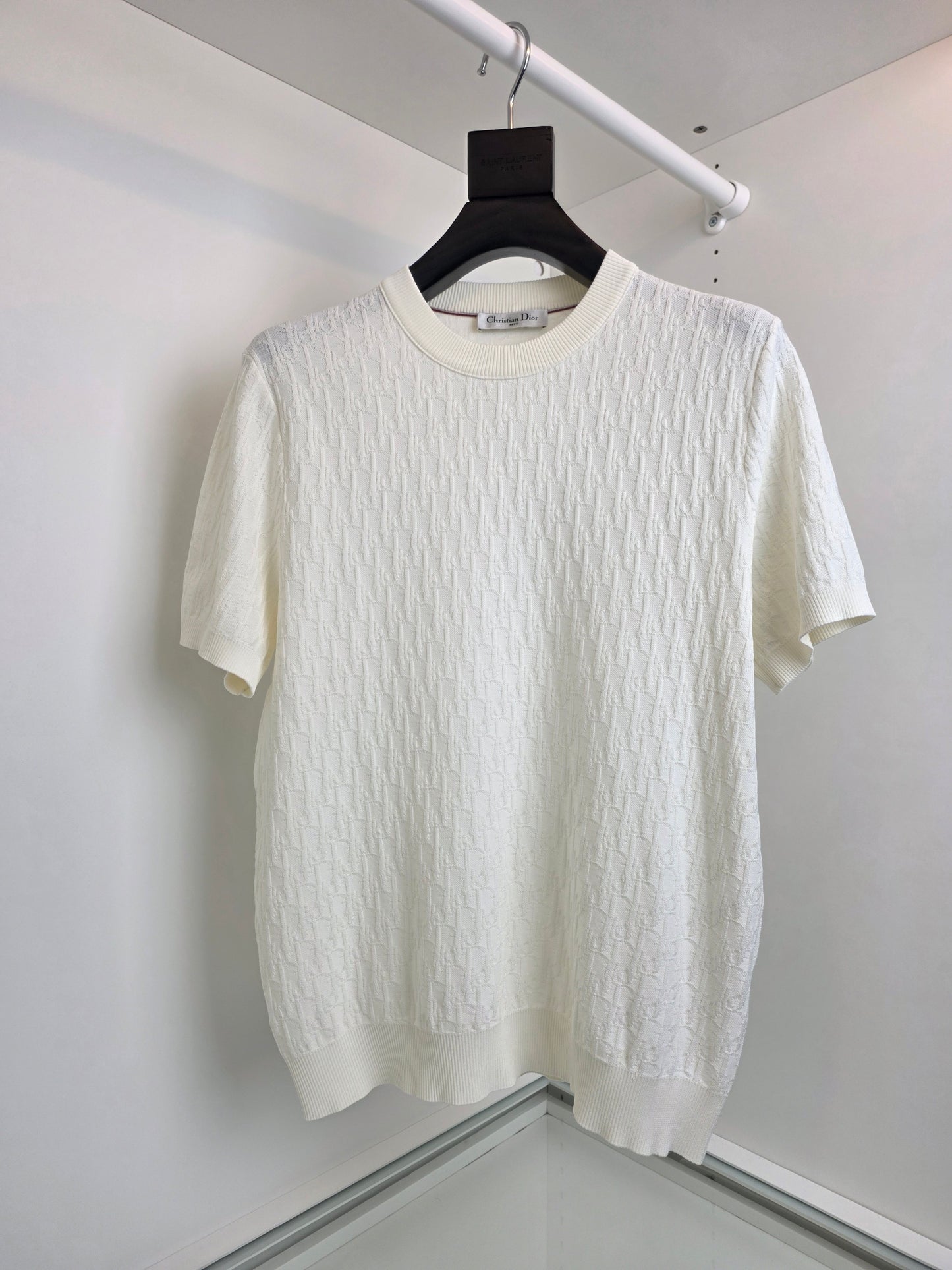 Off-white and Navy blue T-Shirt