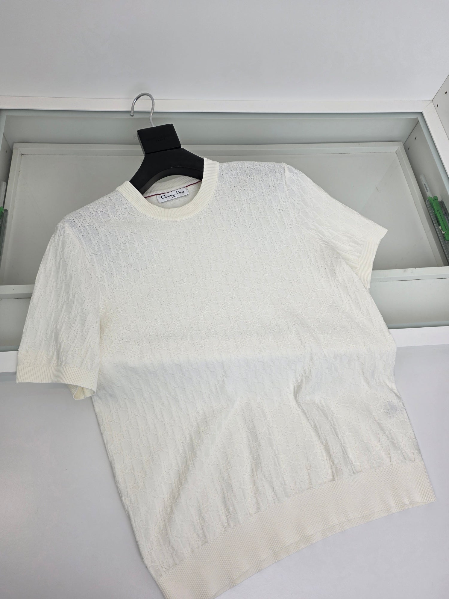 Off-white and Navy blue T-Shirt