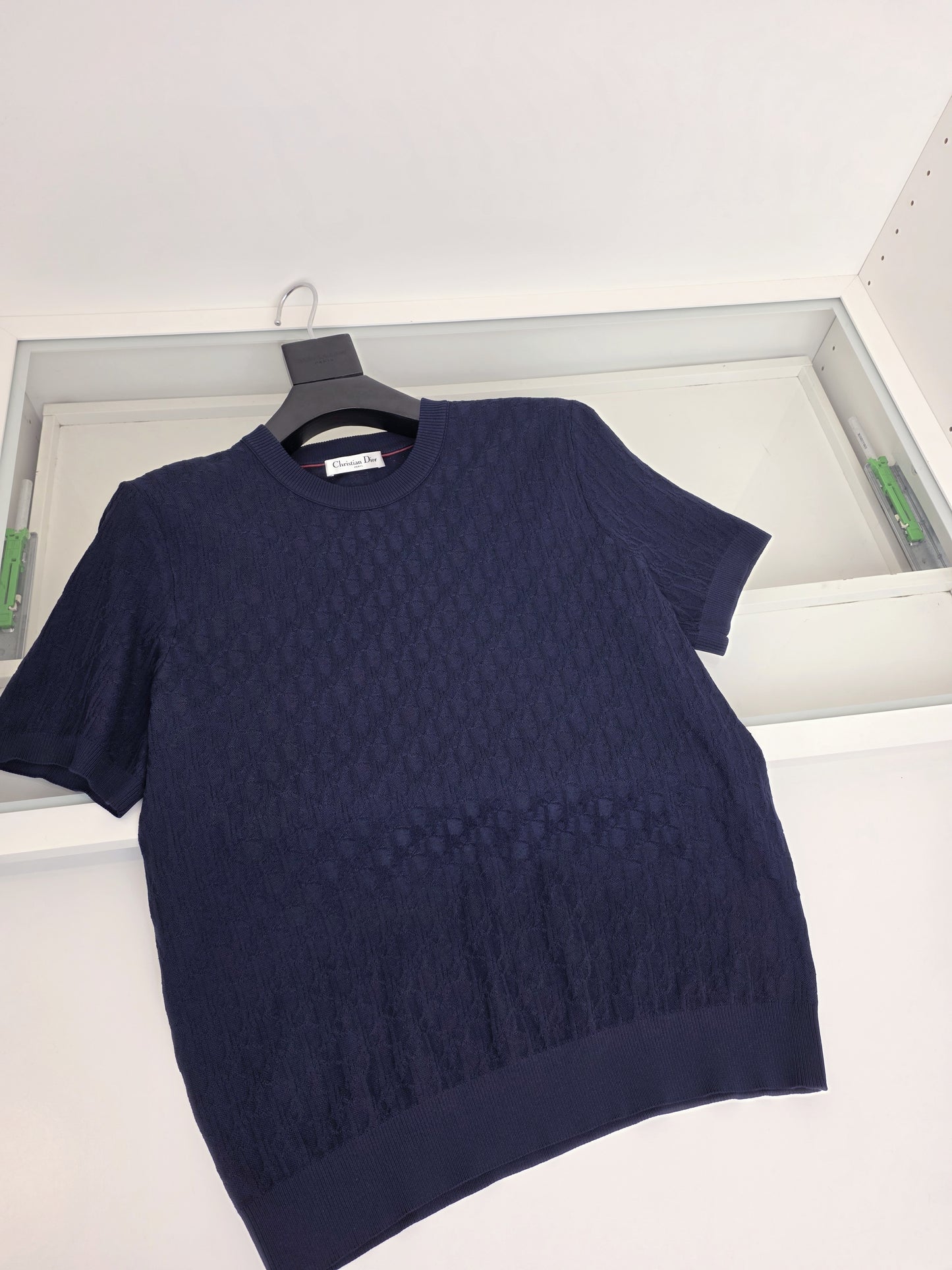 Off-white and Navy blue T-Shirt