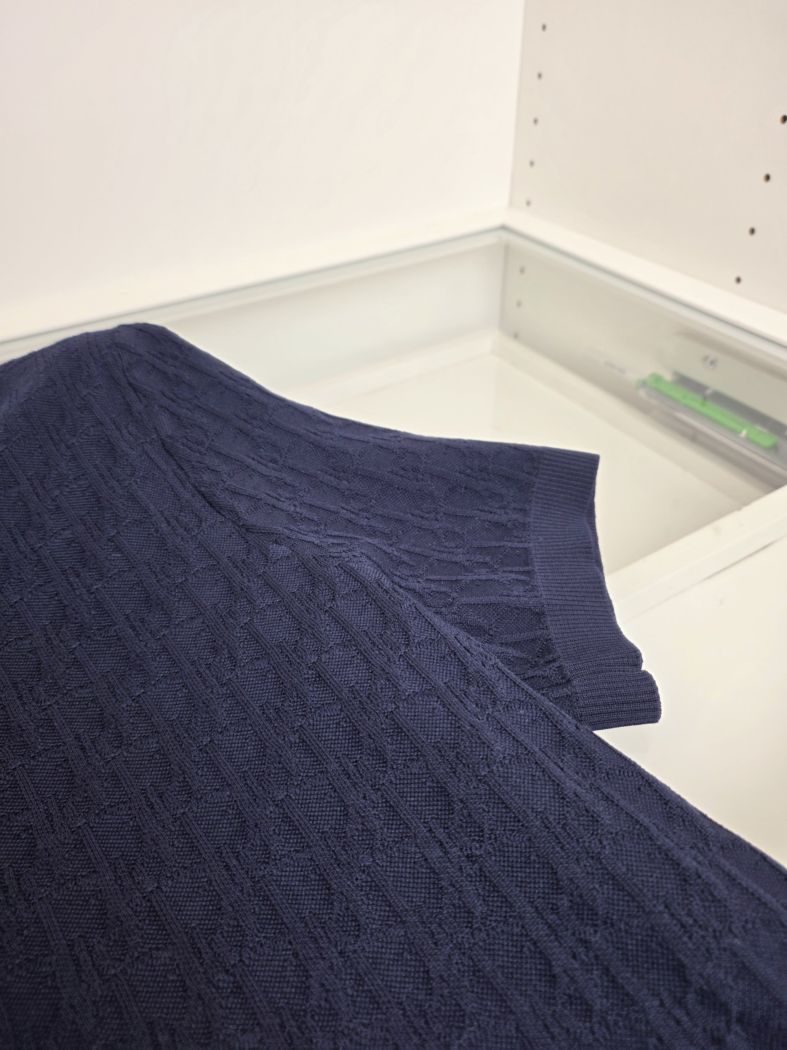 Off-white and Navy blue T-Shirt
