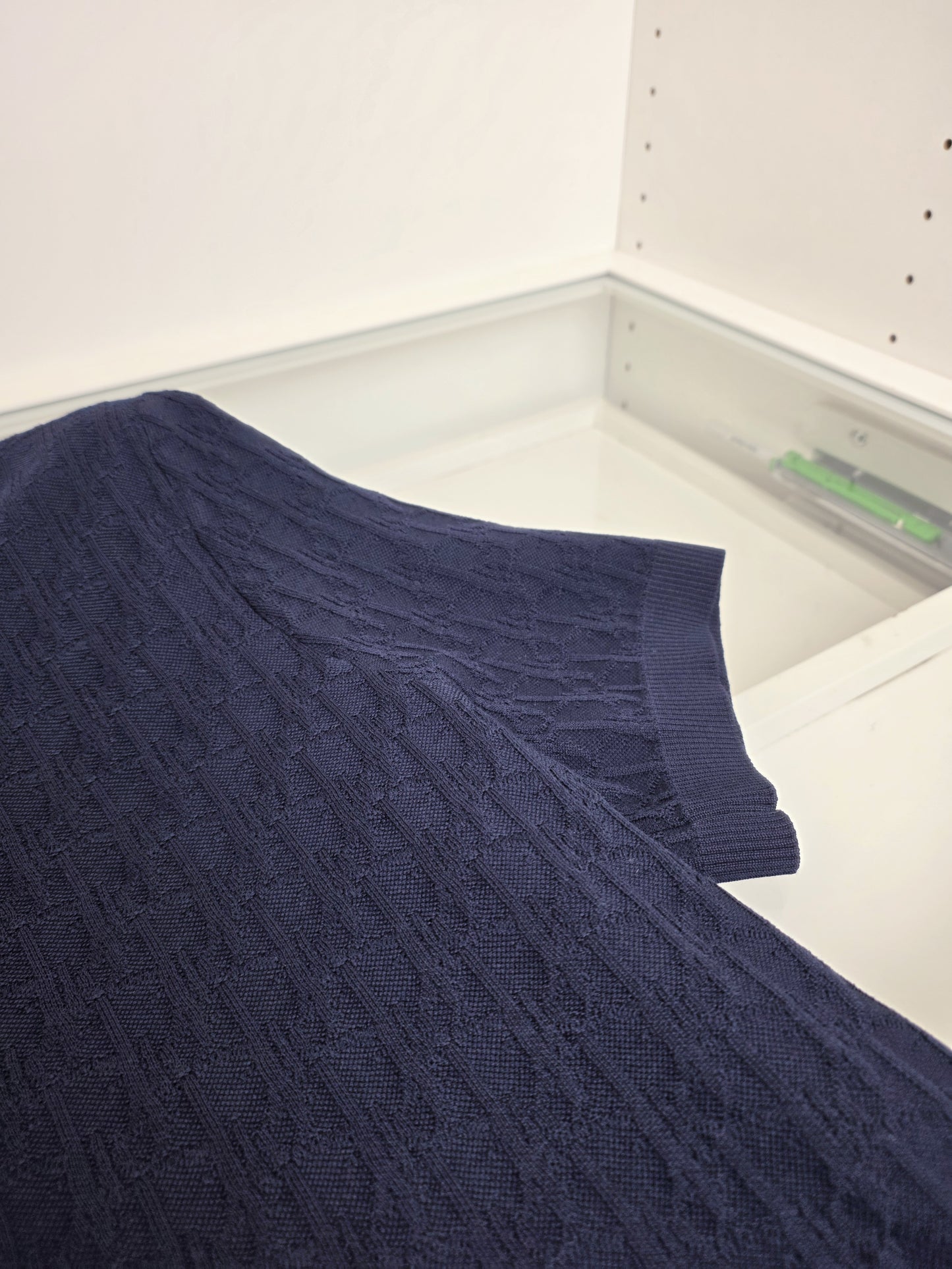 Off-white and Navy blue T-Shirt