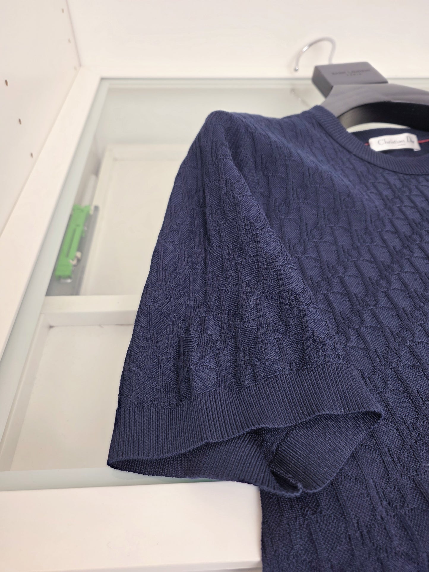 Off-white and Navy blue T-Shirt