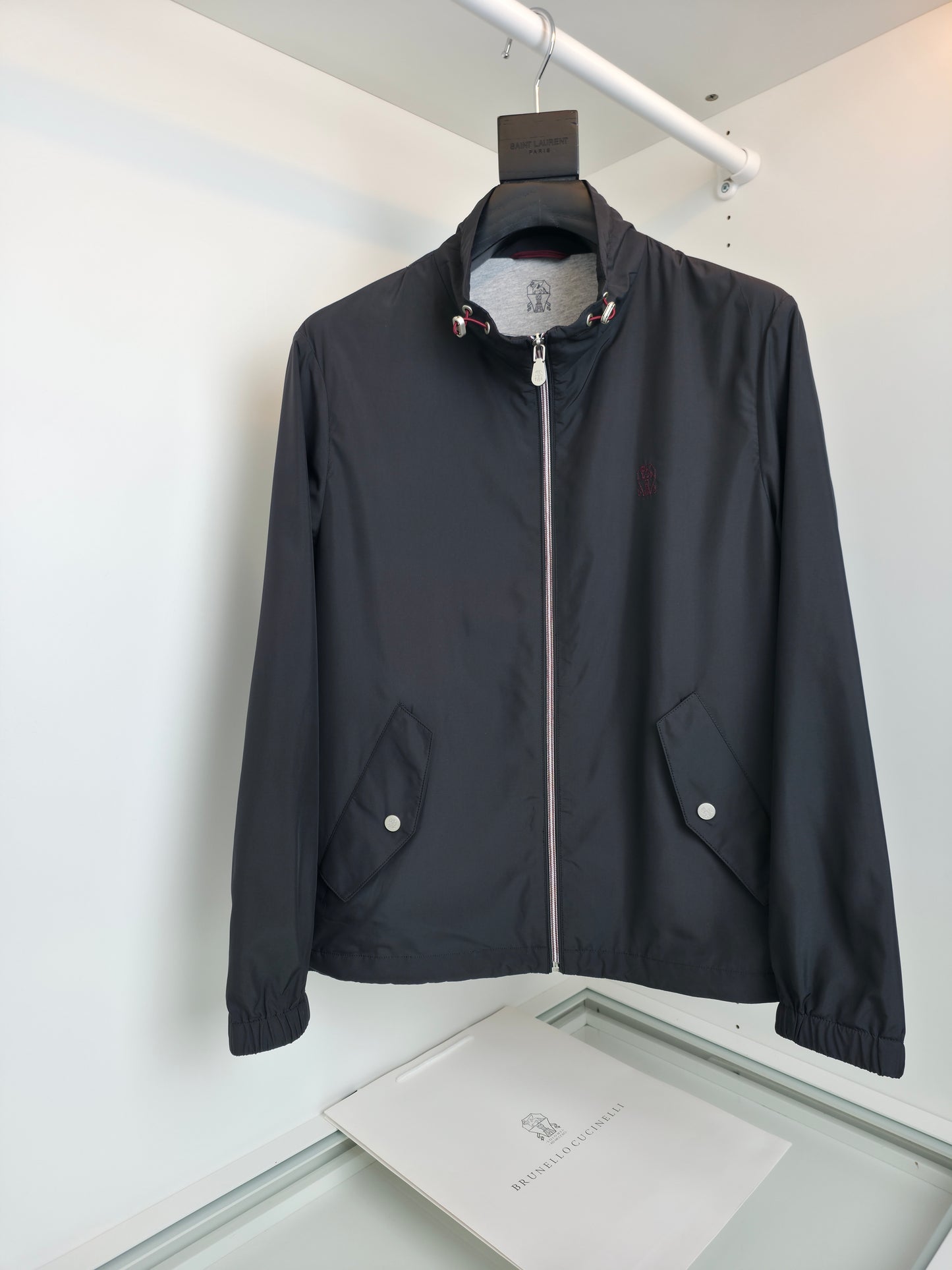 Black and Navy blue Jacket - FashionHype.xyz