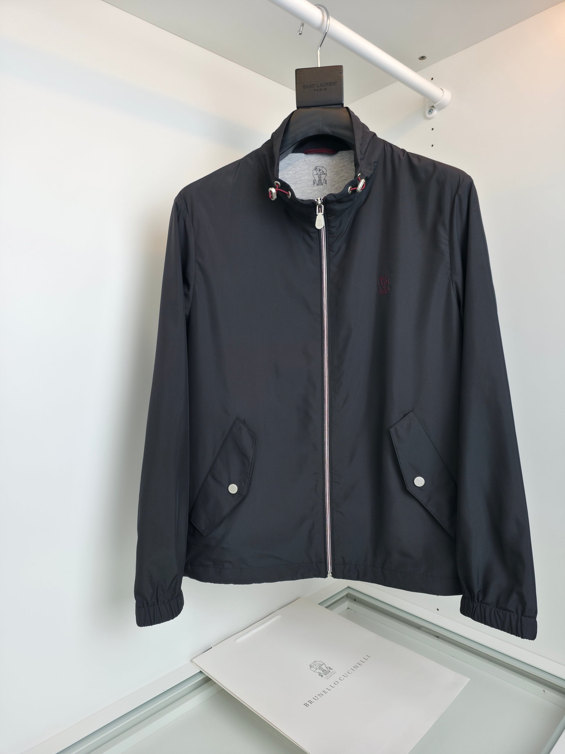 Black and Navy blue Jacket - FashionHype.xyz