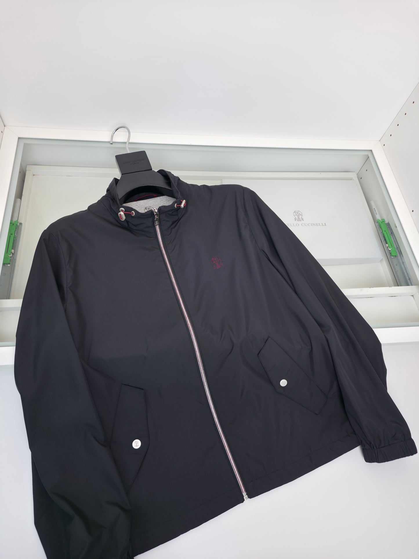 Black and Navy blue Jacket - FashionHype.xyz