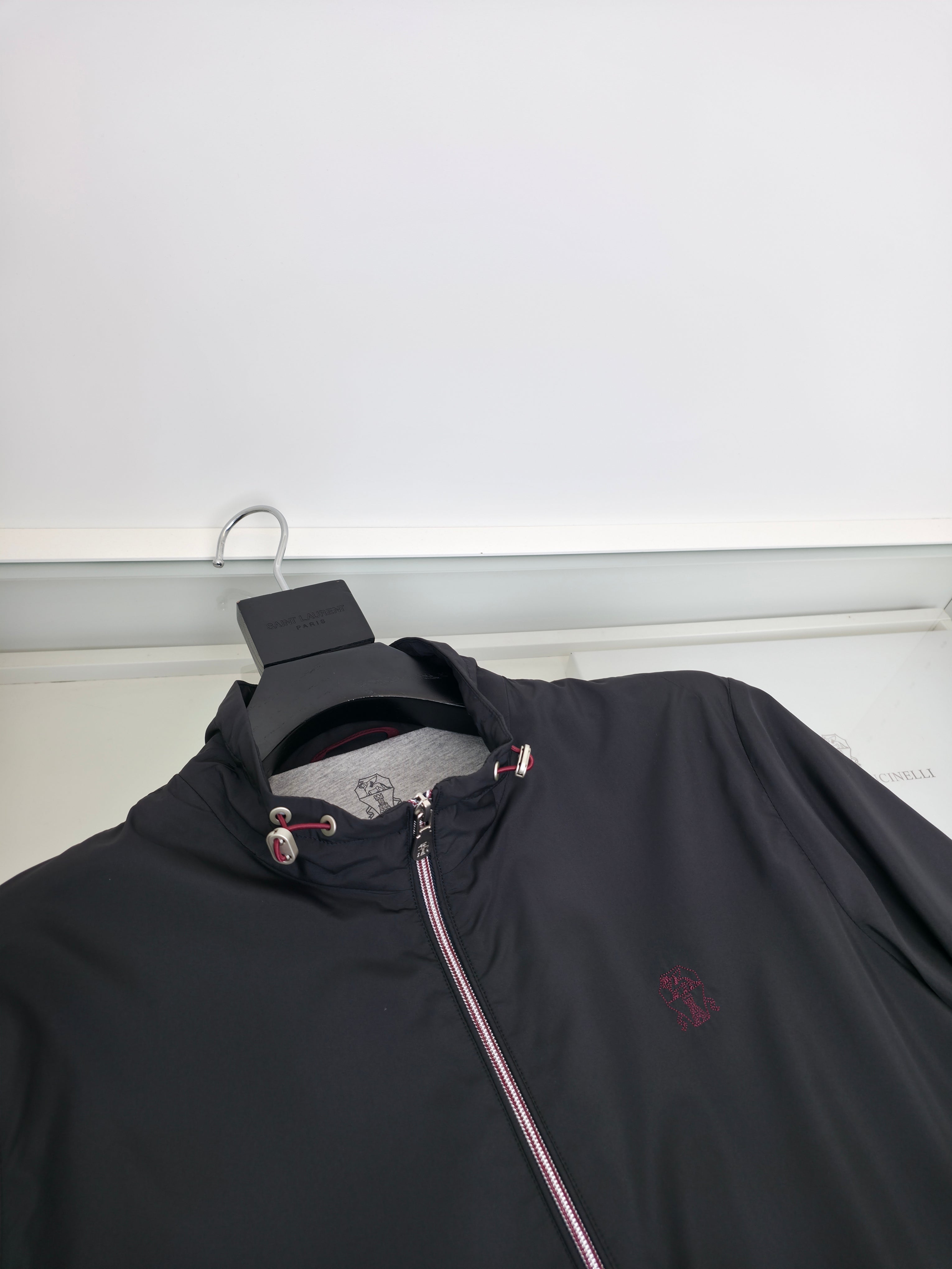 Black and Navy blue Jacket - FashionHype.xyz