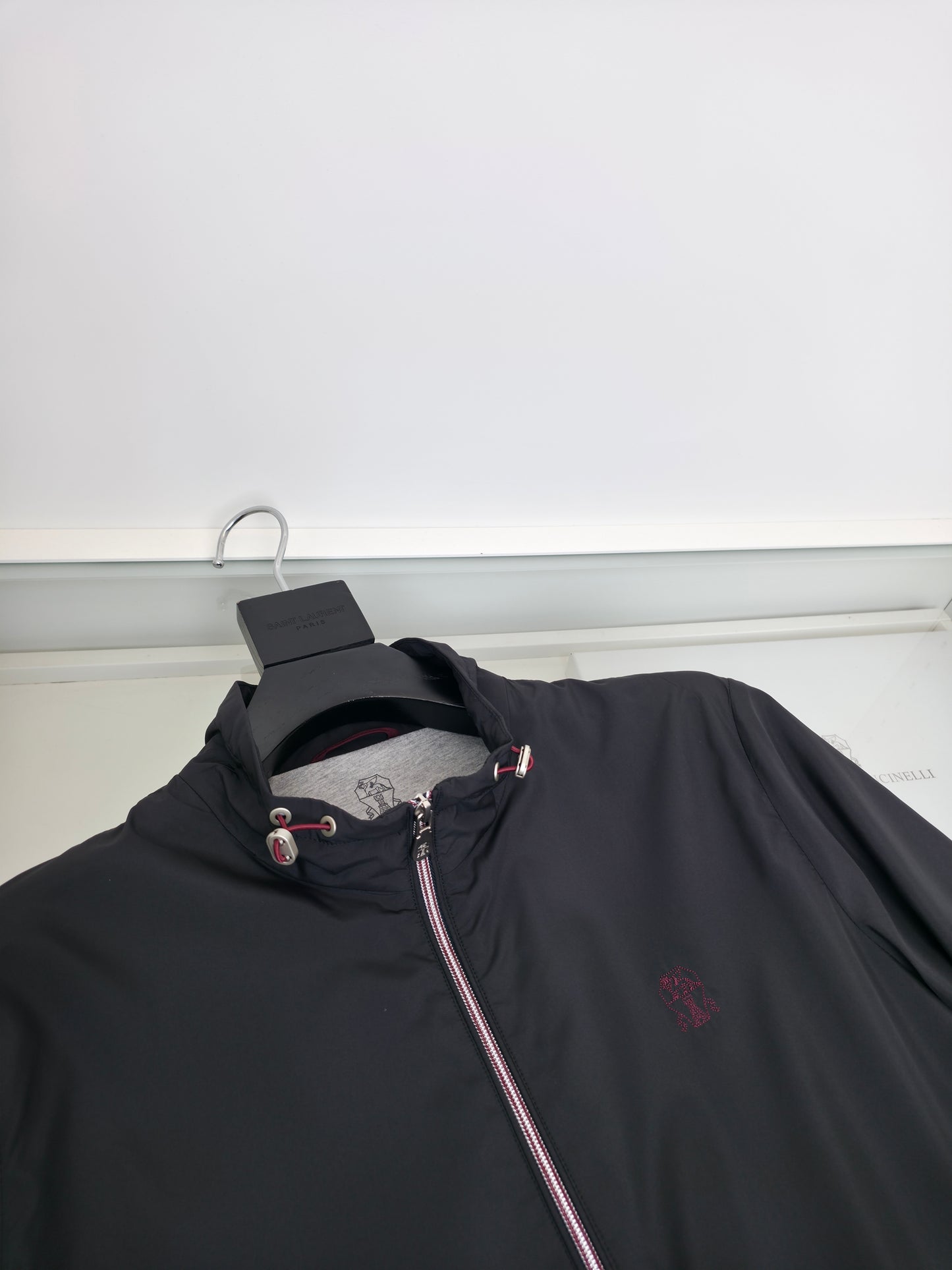 Black and Navy blue Jacket - FashionHype.xyz