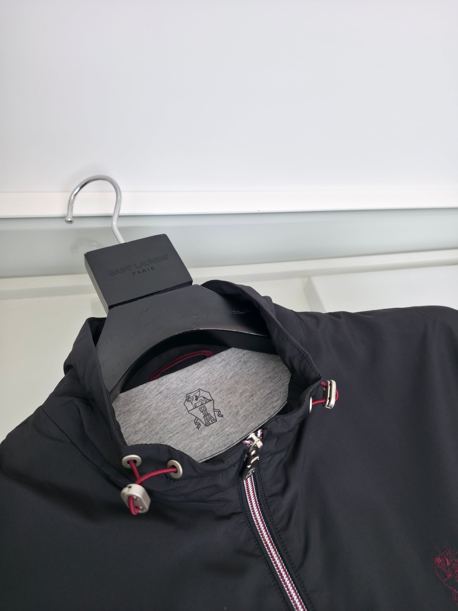 Black and Navy blue Jacket - FashionHype.xyz