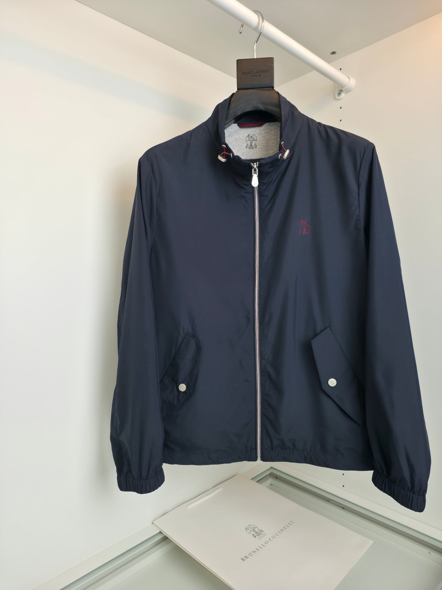 Black and Navy blue Jacket - FashionHype.xyz