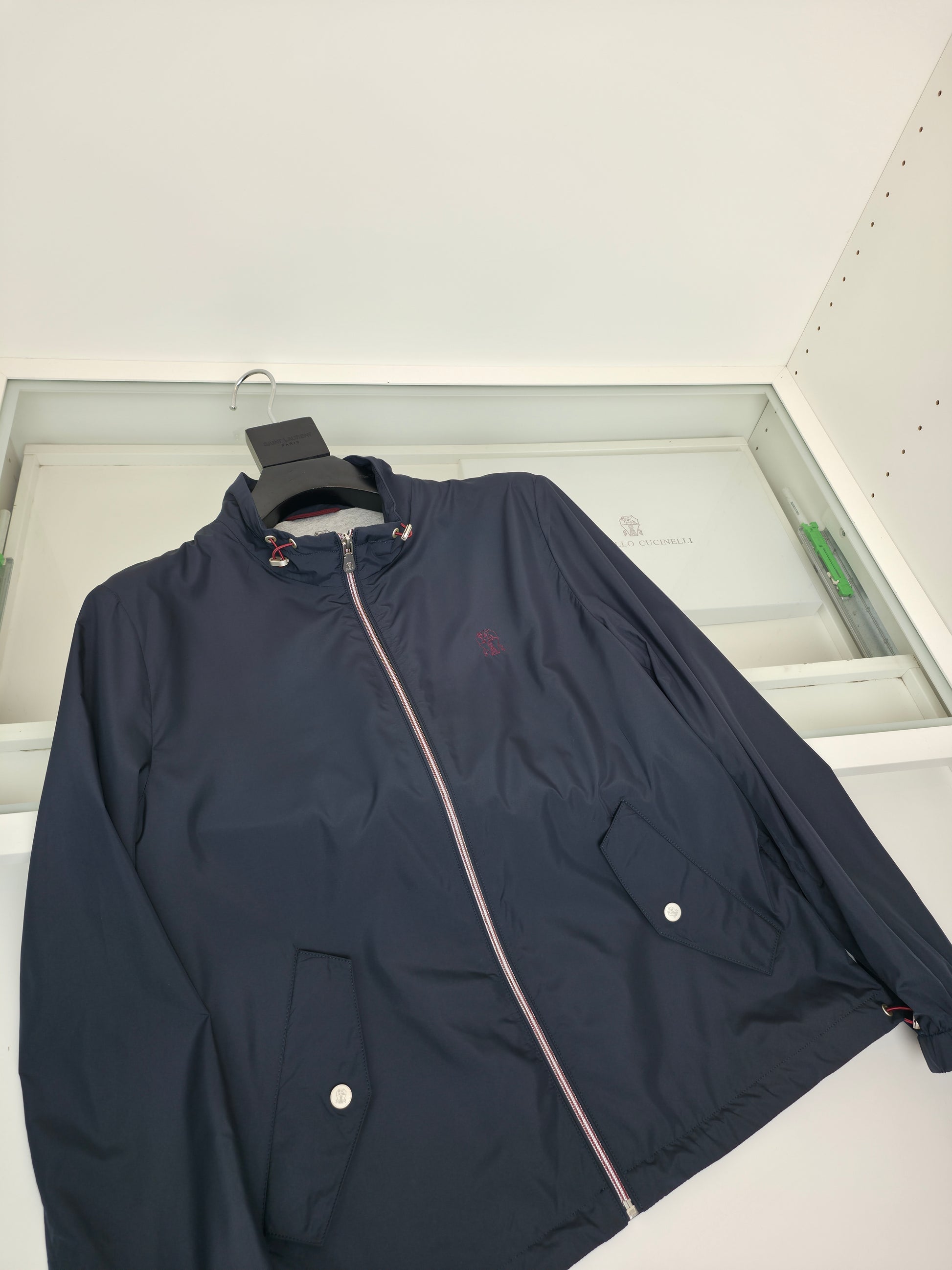 Black and Navy blue Jacket - FashionHype.xyz
