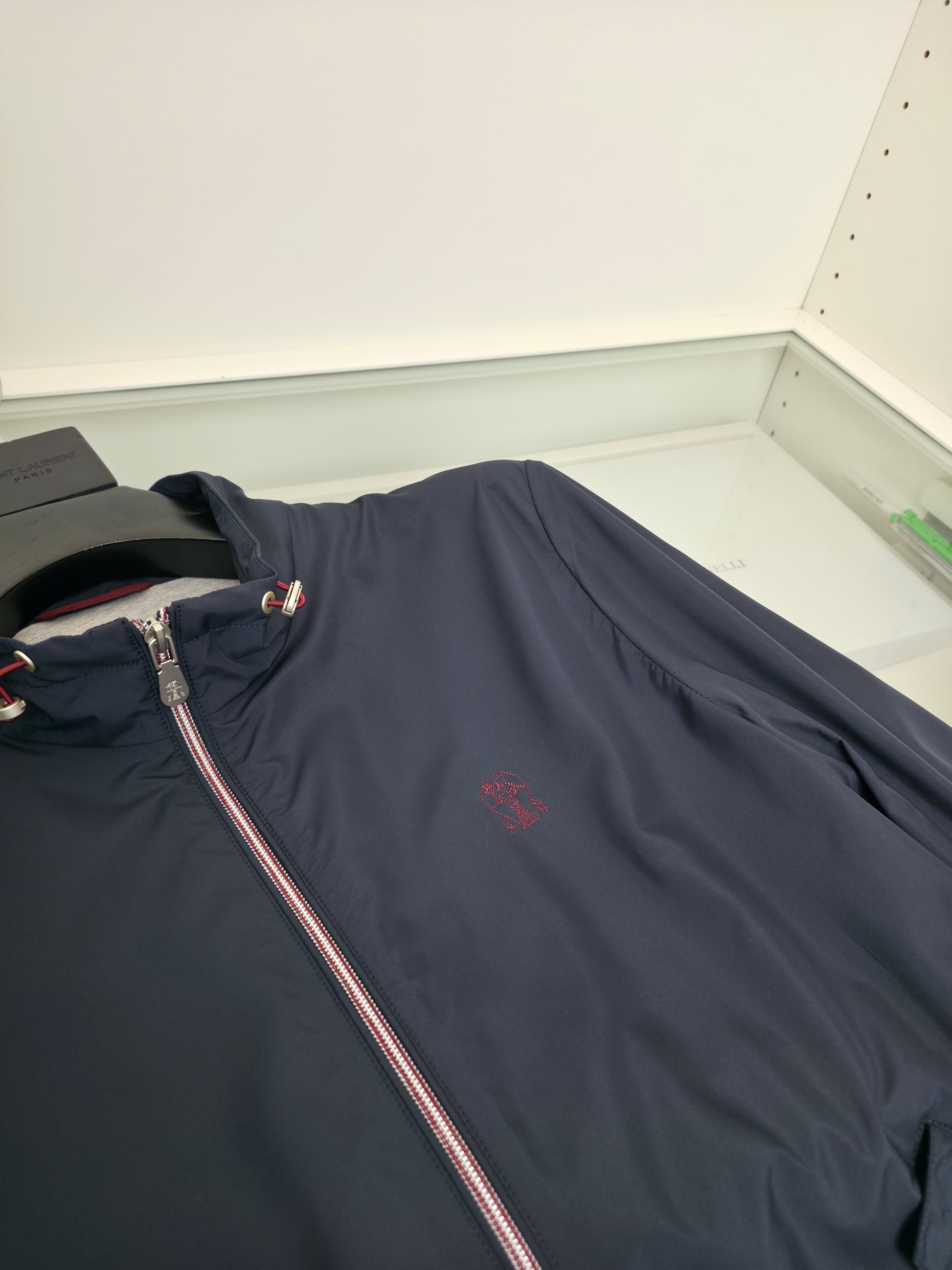 Black and Navy blue Jacket - FashionHype.xyz