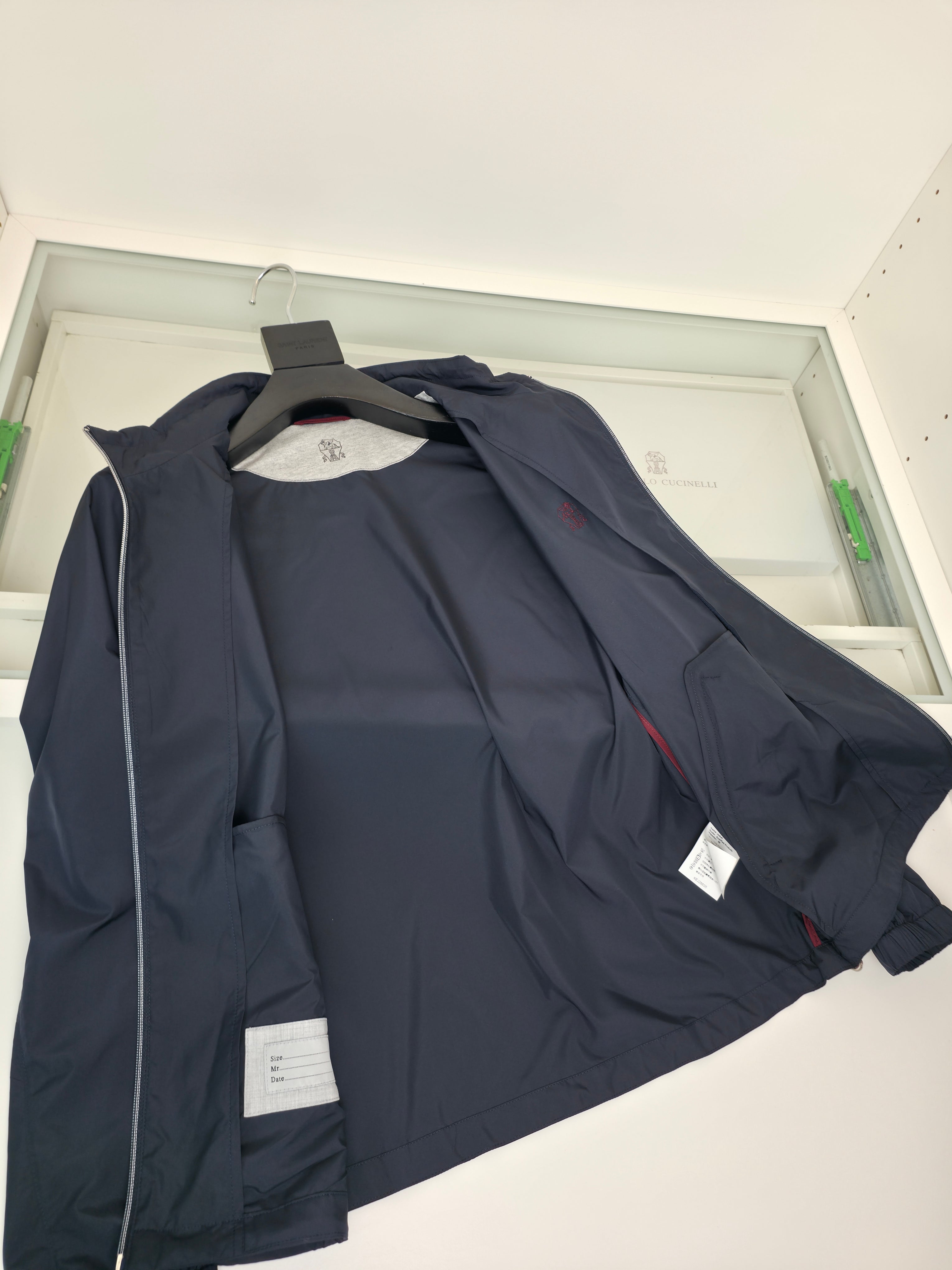 Black and Navy blue Jacket - FashionHype.xyz