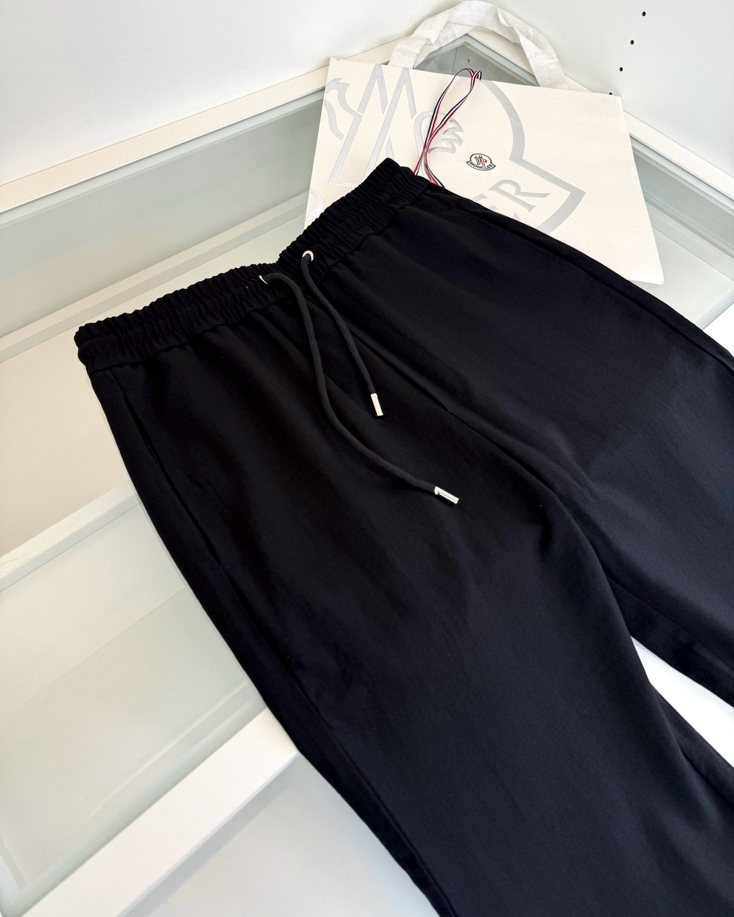 Black, Beige and Dark grey Pant