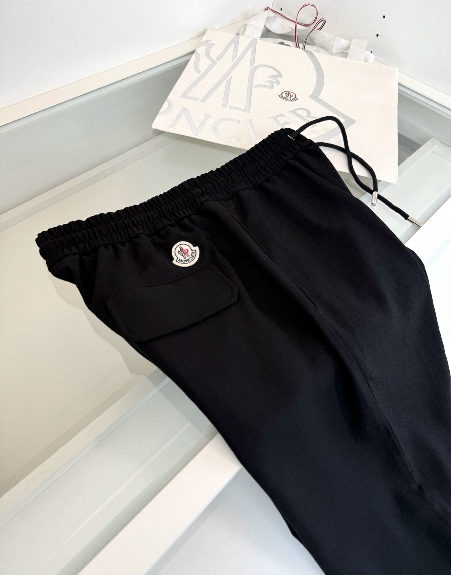 Black, Beige and Dark grey Pant