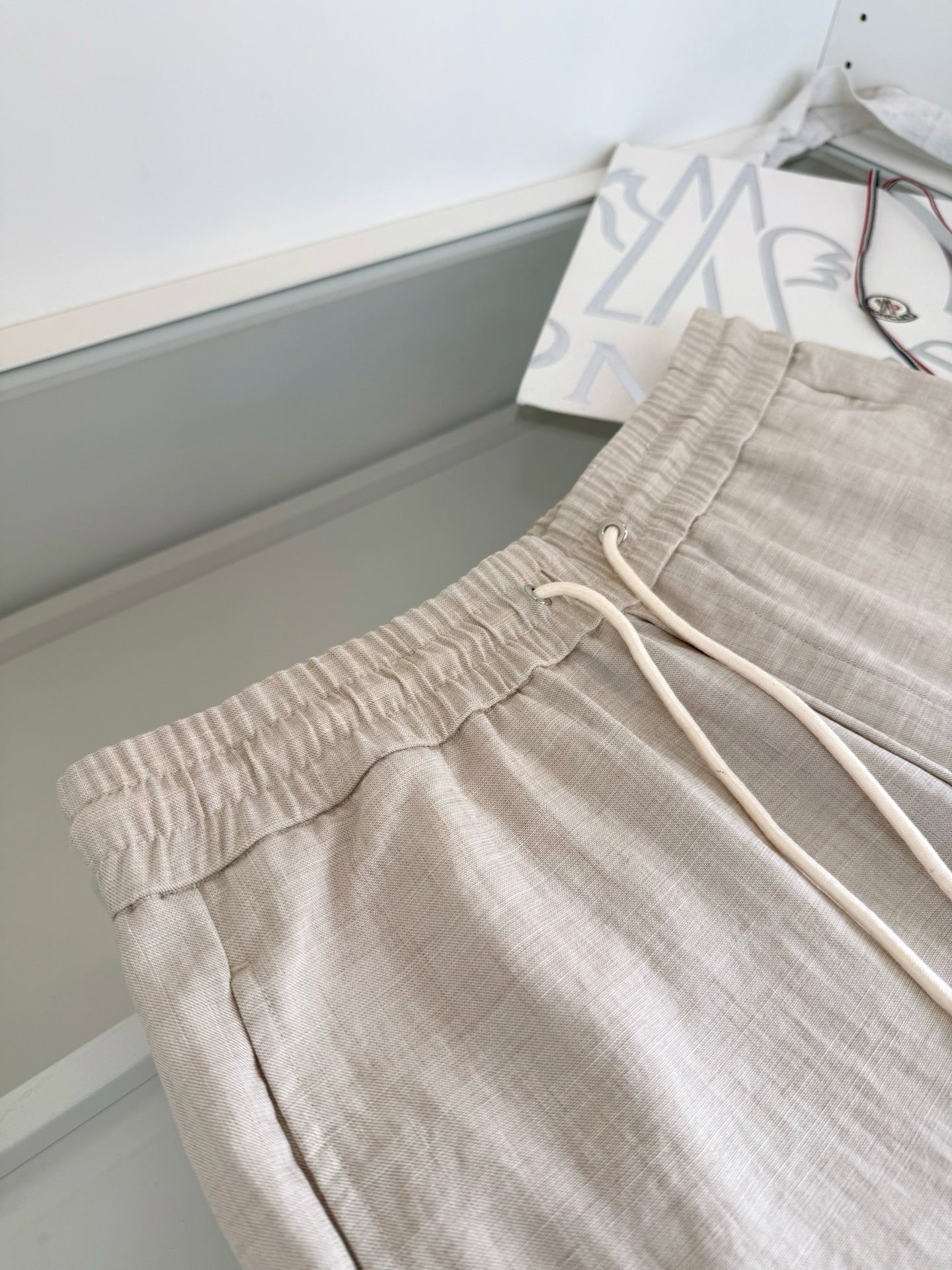 Black, Beige and Dark grey Pant