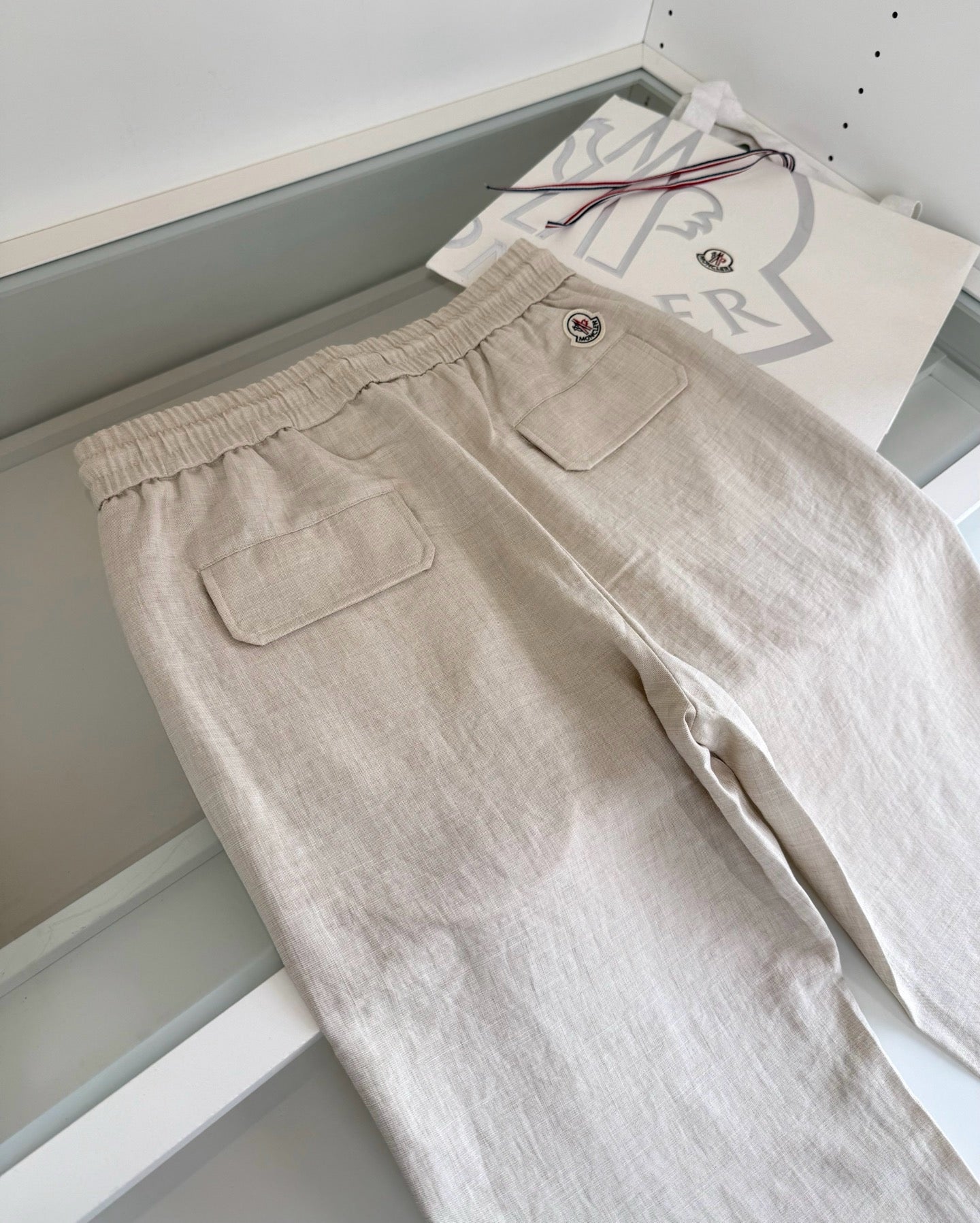 Black, Beige and Dark grey Pant