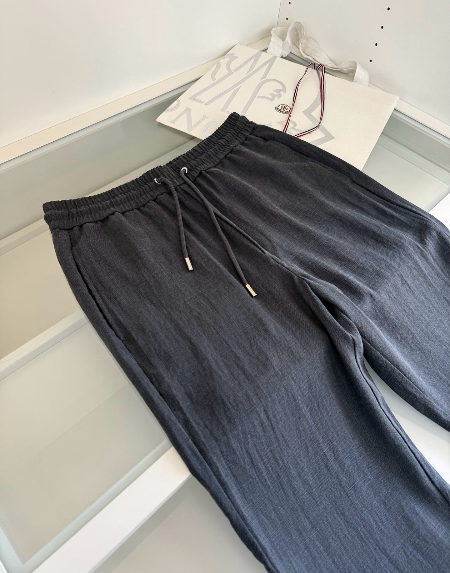 Black, Beige and Dark grey Pant