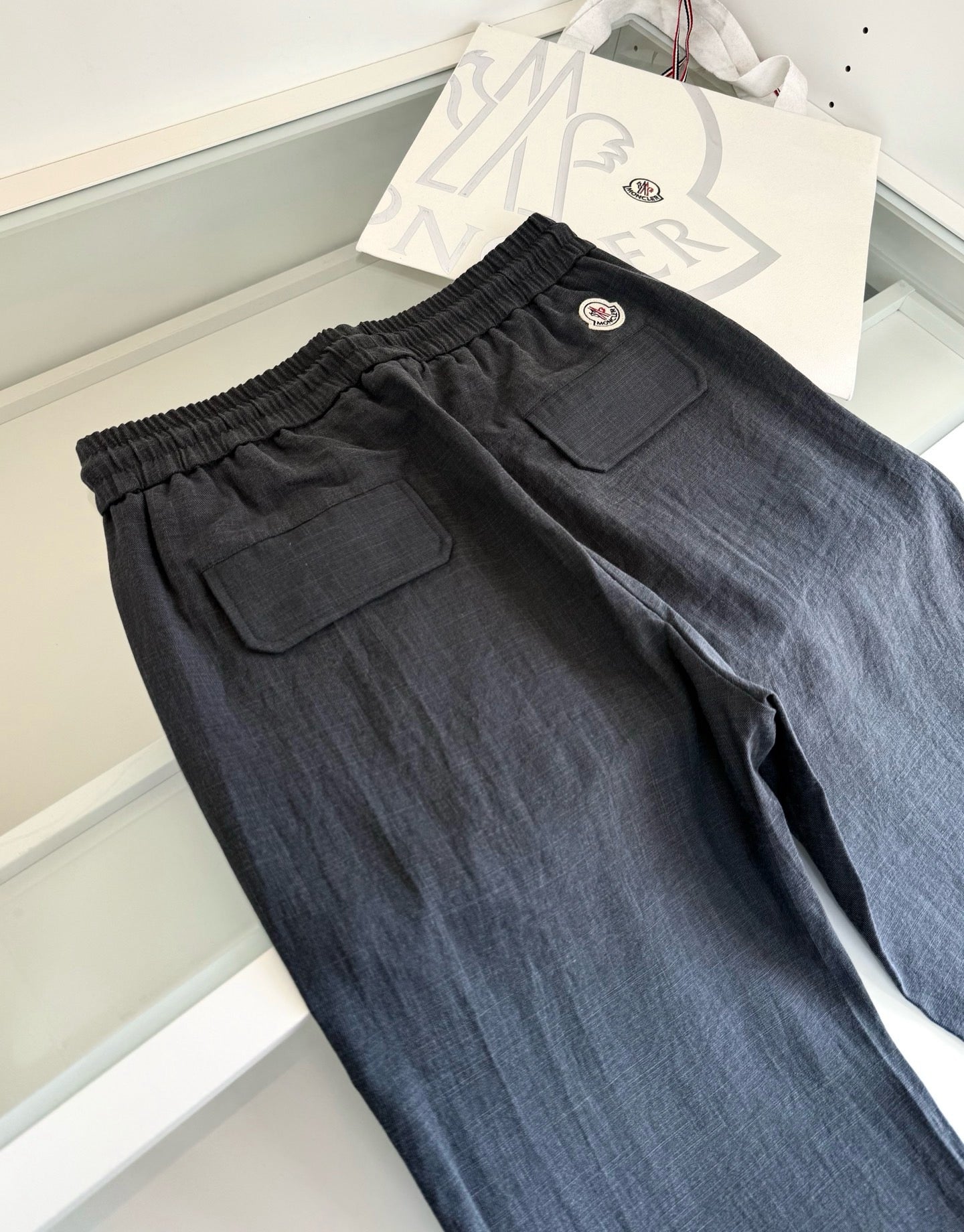 Black, Beige and Dark grey Pant