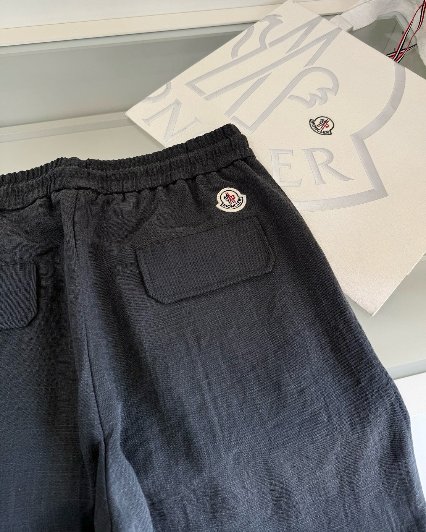 Black, Beige and Dark grey Pant
