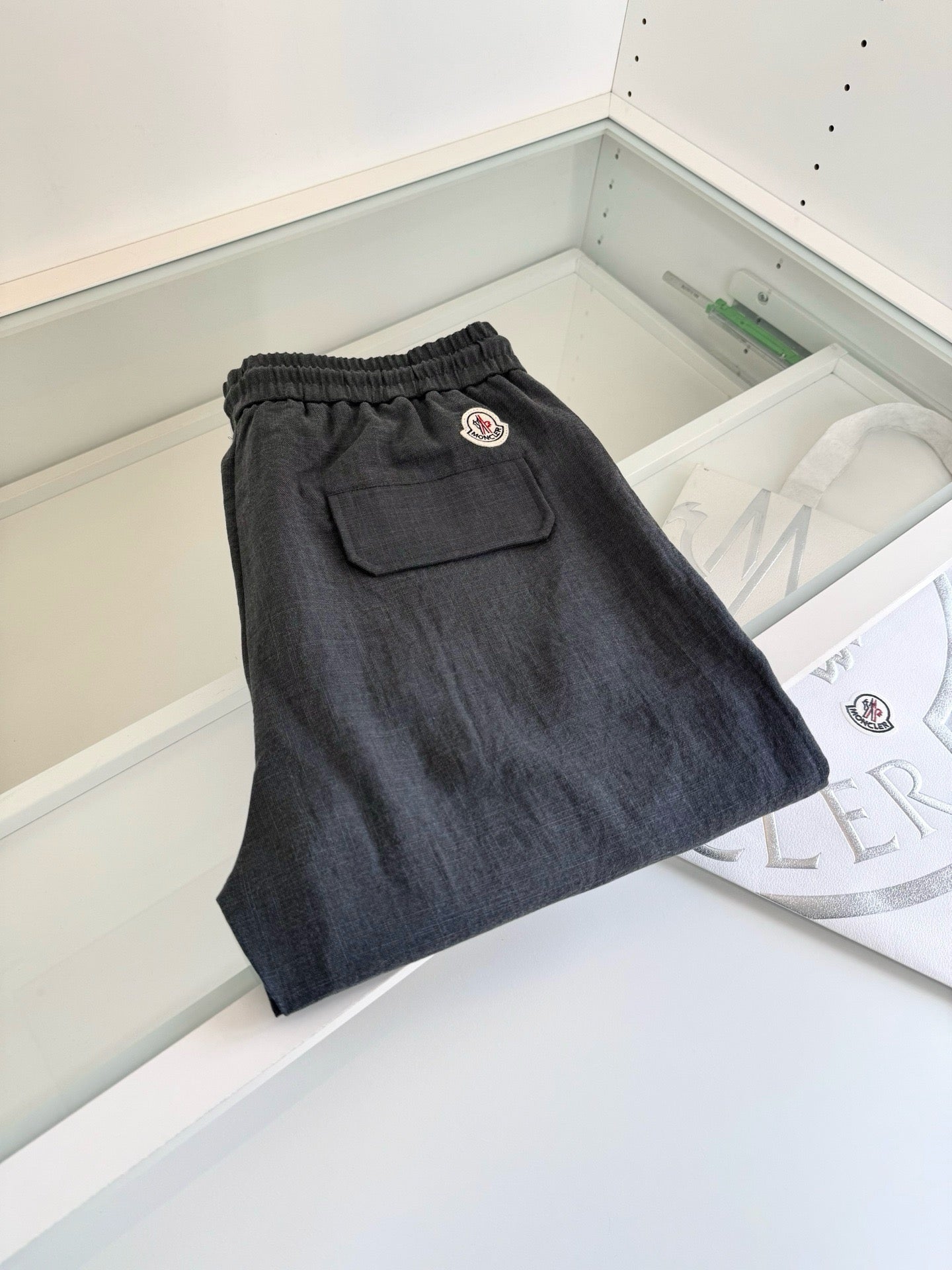 Black, Beige and Dark grey Pant