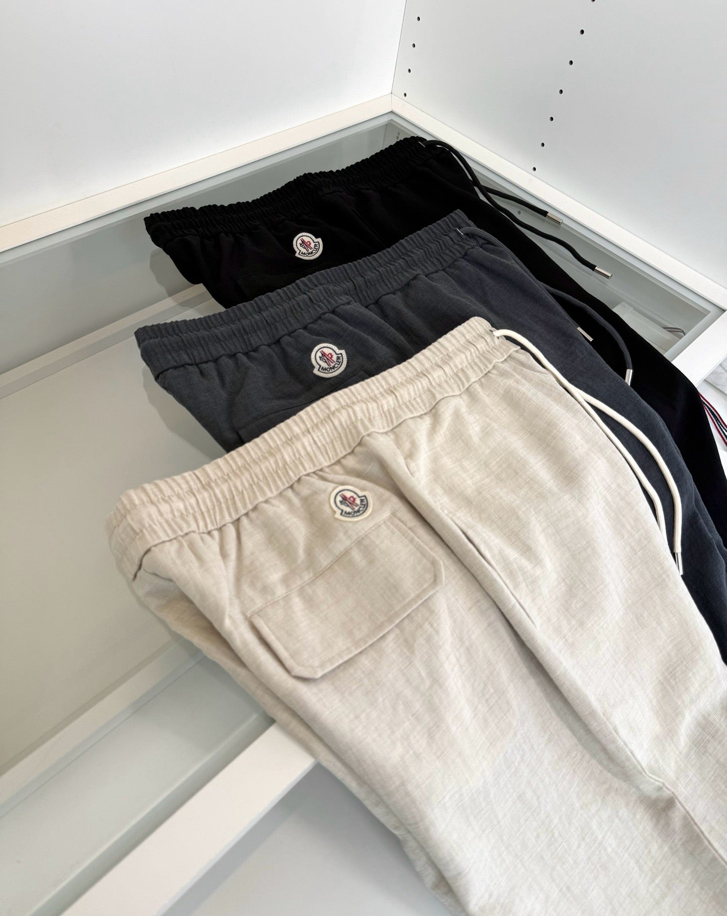 Black, Beige and Dark grey Pant