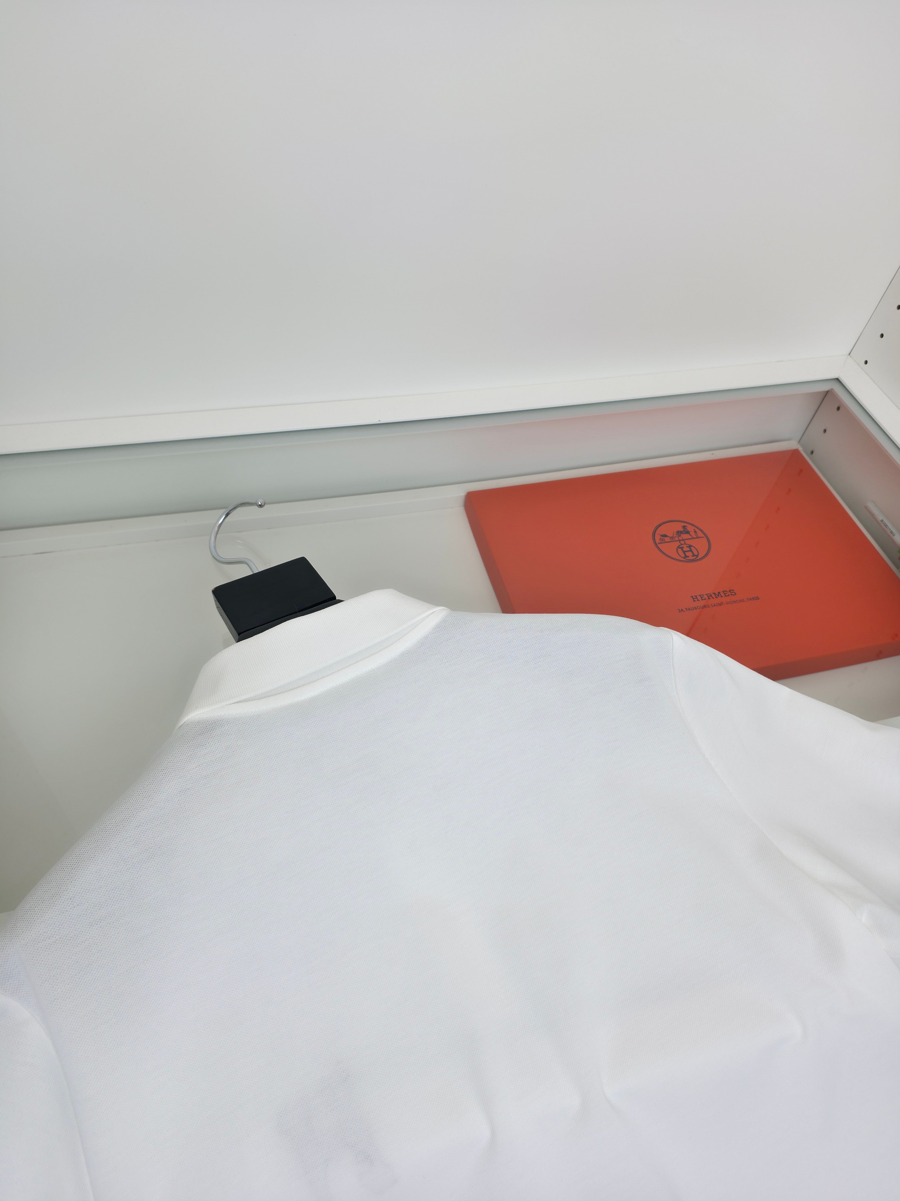 White, Orange and Black Polo - FashionHype.xyz