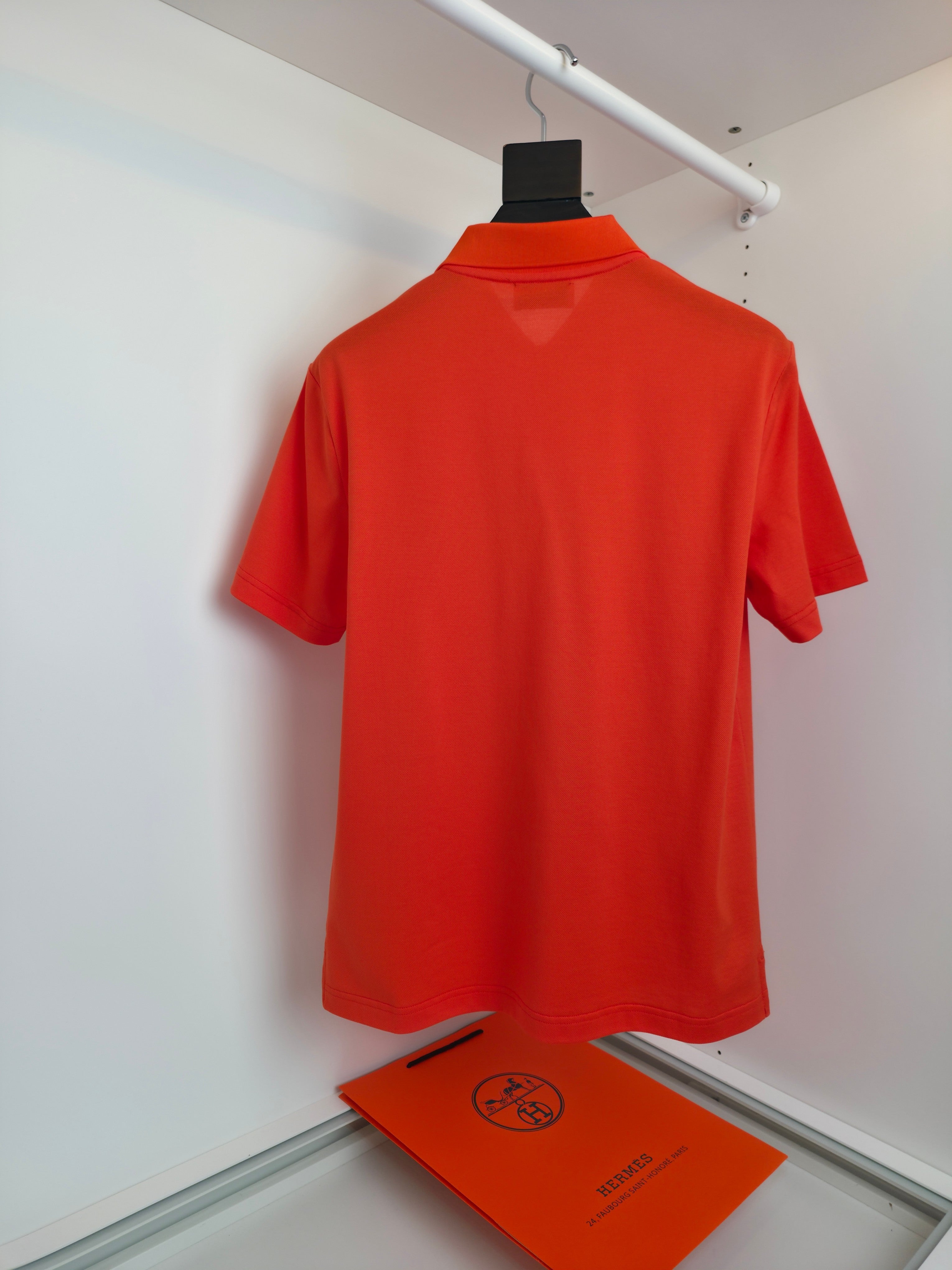 White, Orange and Black Polo - FashionHype.xyz