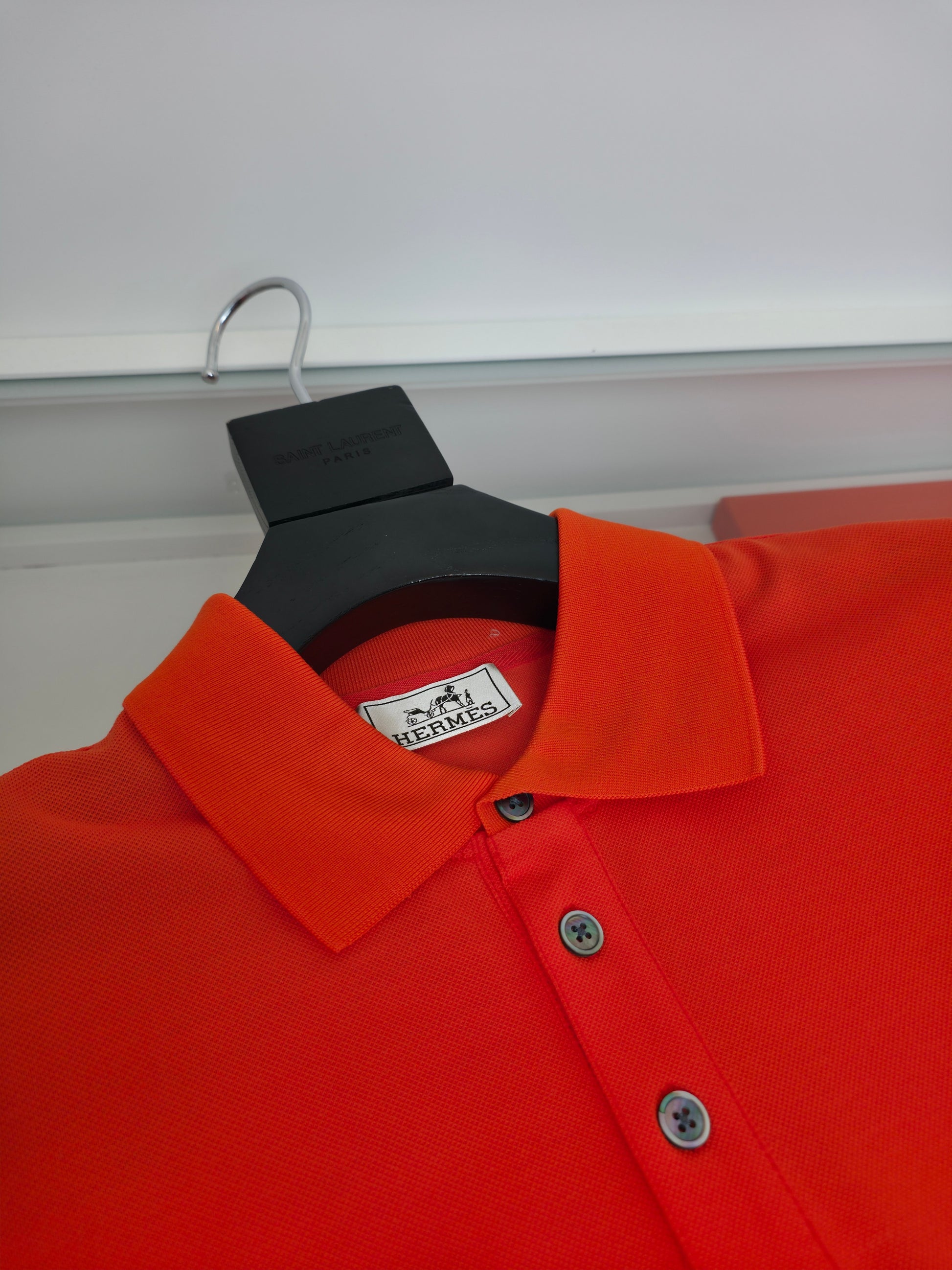 White, Orange and Black Polo - FashionHype.xyz