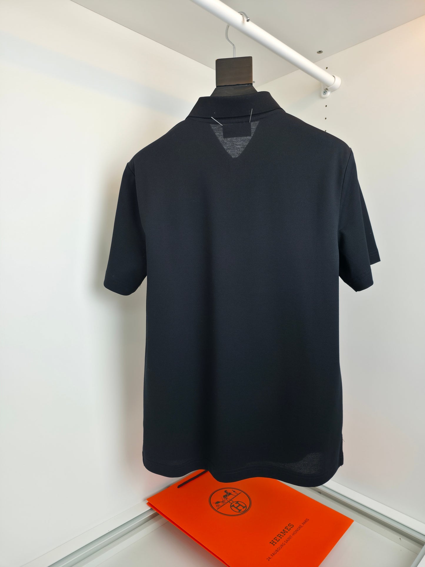 White, Orange and Black Polo - FashionHype.xyz